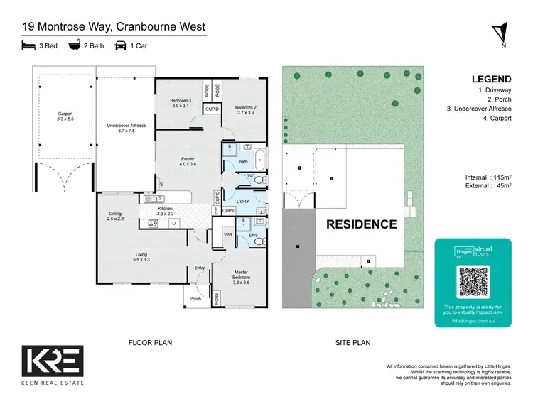 Floorplan of Homely house listing, 19 Montrose Way, Cranbourne West VIC 3977