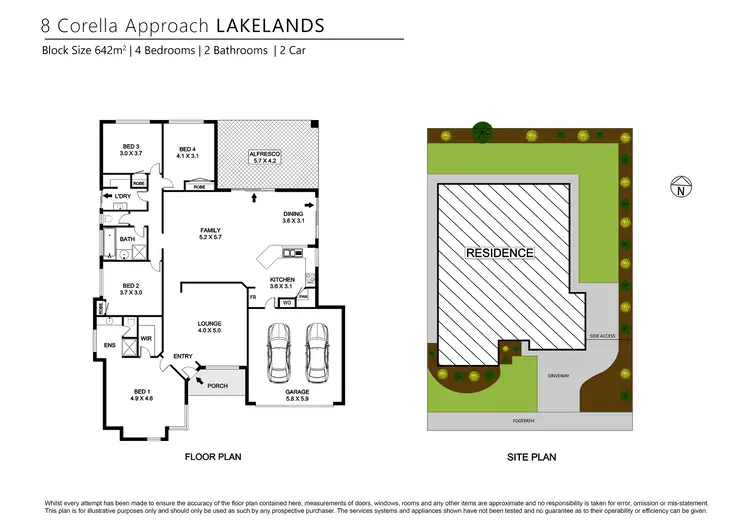 Floorplan of Homely house listing, 8 Corella Approach, Lakelands WA 6180