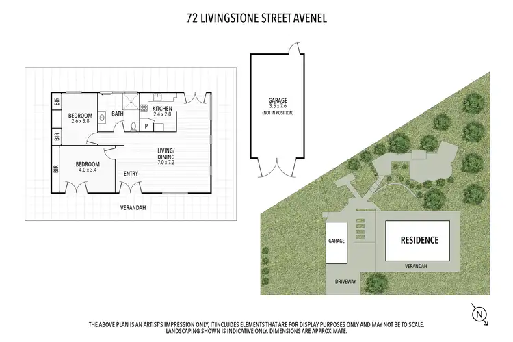 Floorplan of Homely house listing, 72 Livingstone Street, Avenel VIC 3664