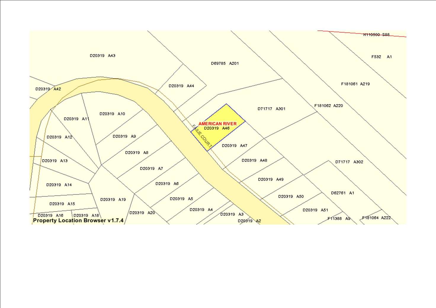 Floorplan of Homely residentialLand listing, LOT 46 Falie Court, American River SA 5221