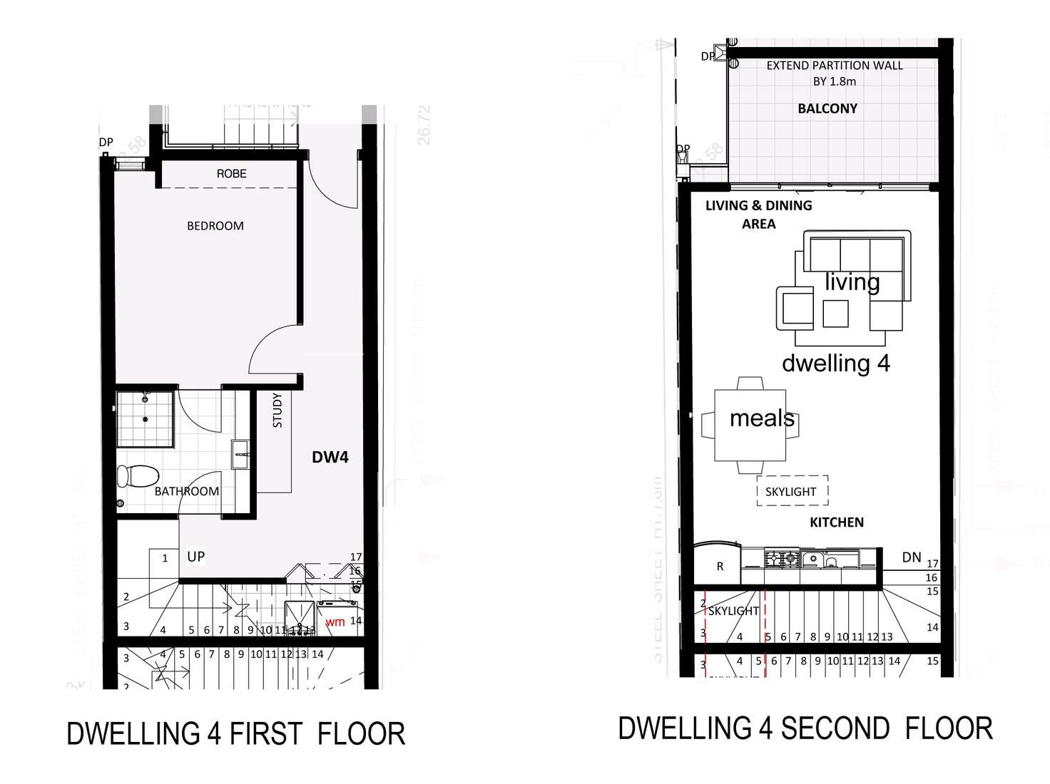 Floorplan of Homely townhouse listing, 4/119 Maribyrnong Road, Ascot Vale VIC 3032