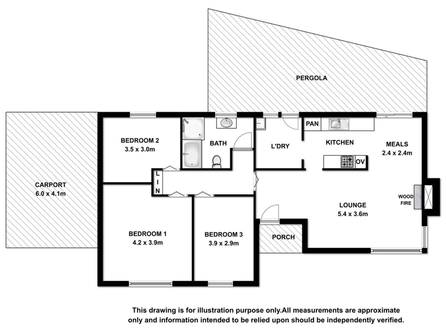 Floorplan of Homely house listing, 6 McRostie Street, Millicent SA 5280