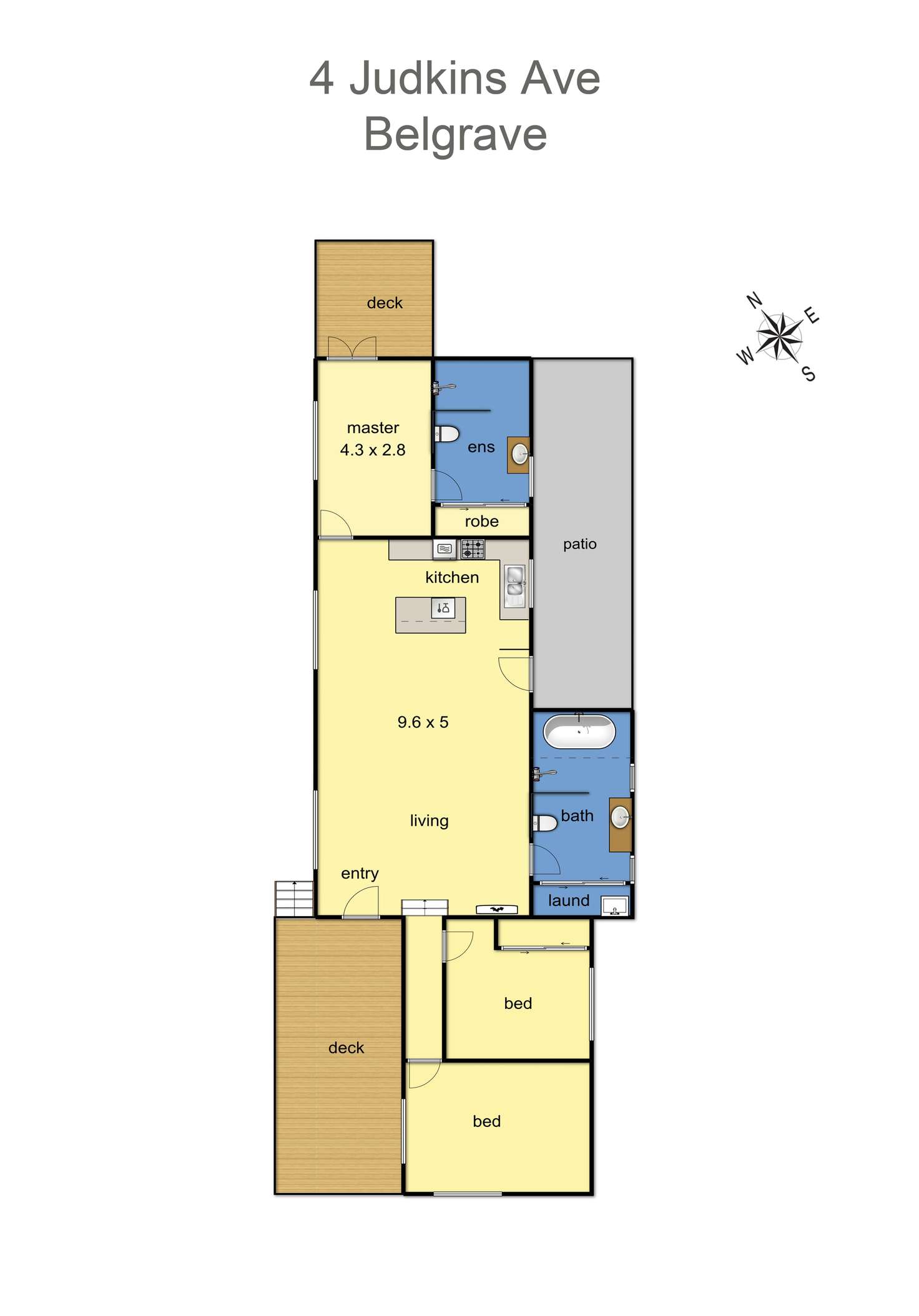 Floorplan of Homely house listing, 4 Judkins Avenue, Belgrave VIC 3160