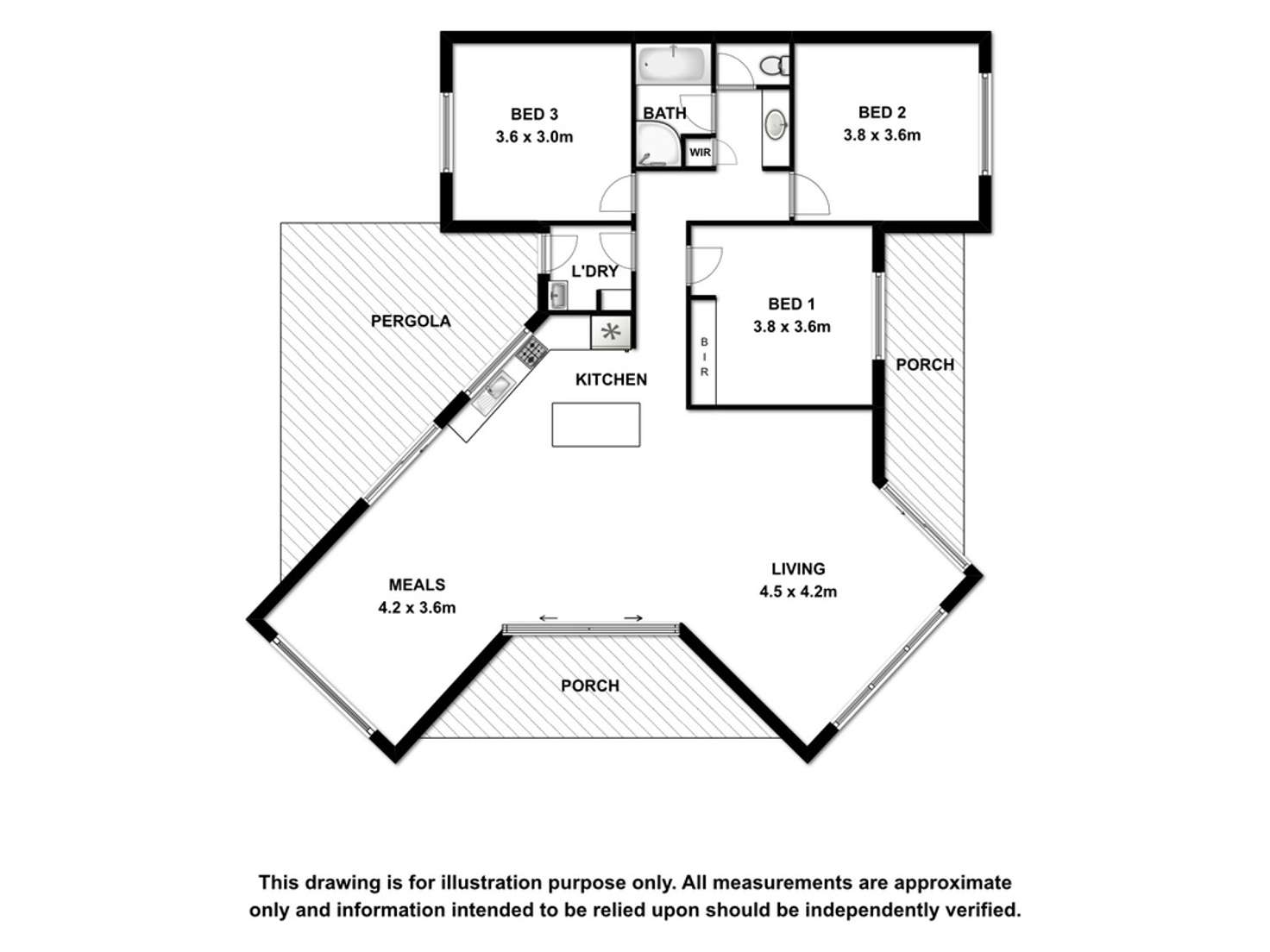 Floorplan of Homely house listing, 14 Chambers Street, Beachport SA 5280