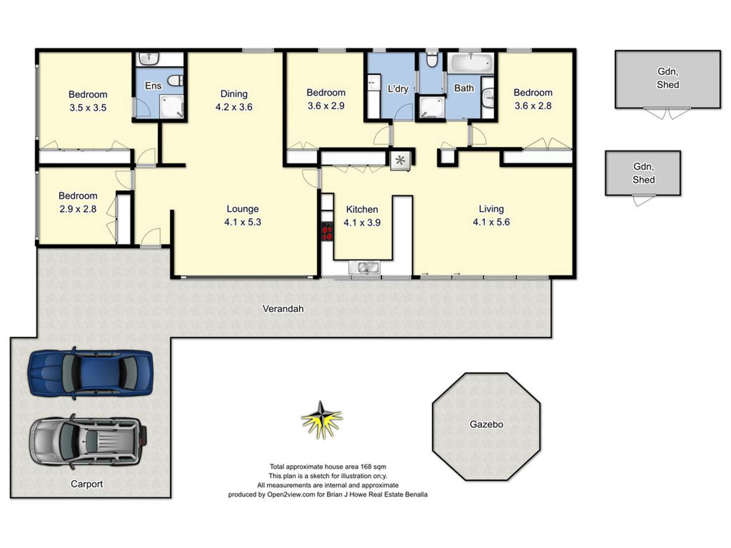 Floorplan of Homely house listing, 20 Diplomat Court, Benalla VIC 3672