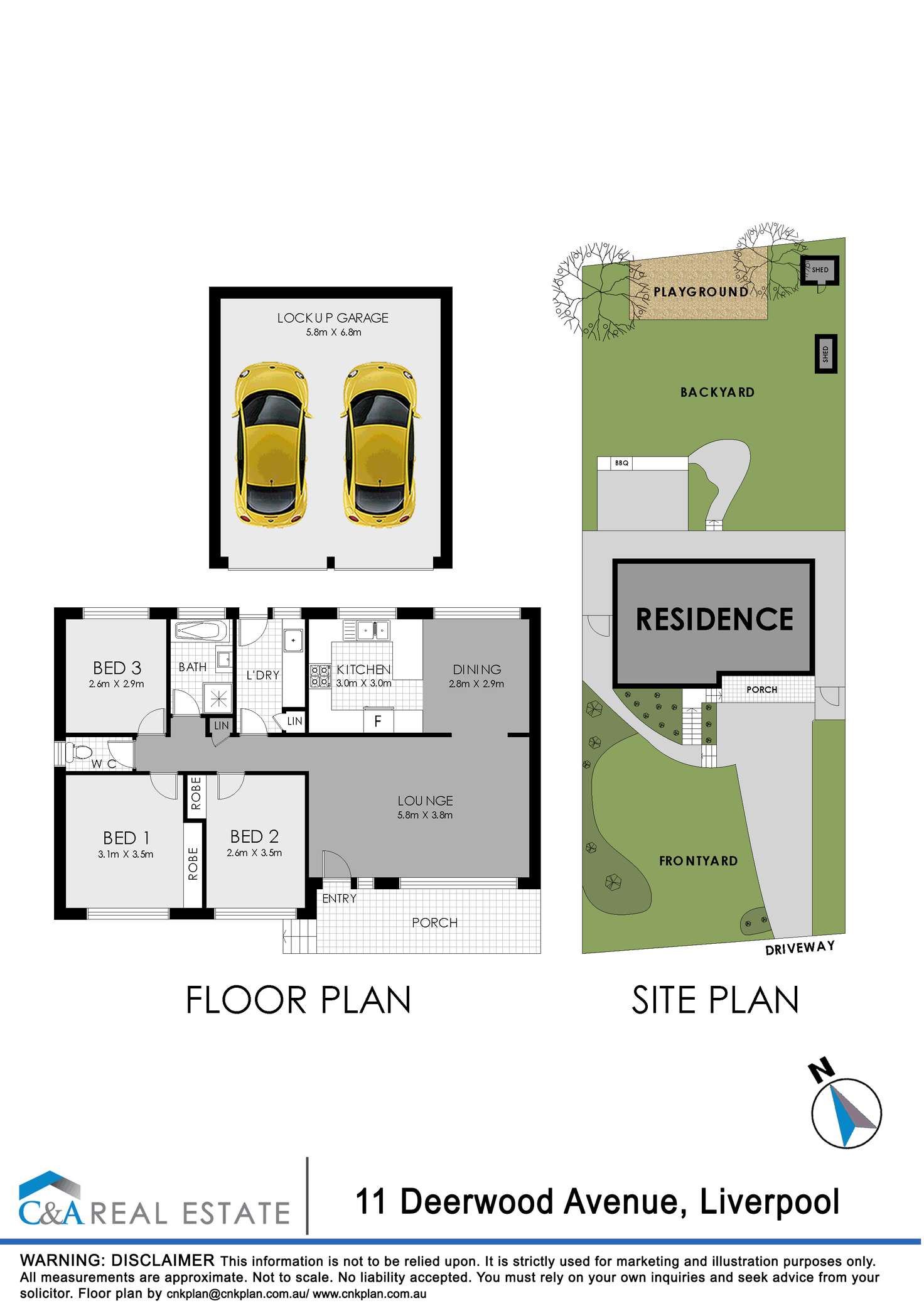 Floorplan of Homely house listing, 11 Deerwood Ave, Liverpool NSW 2170
