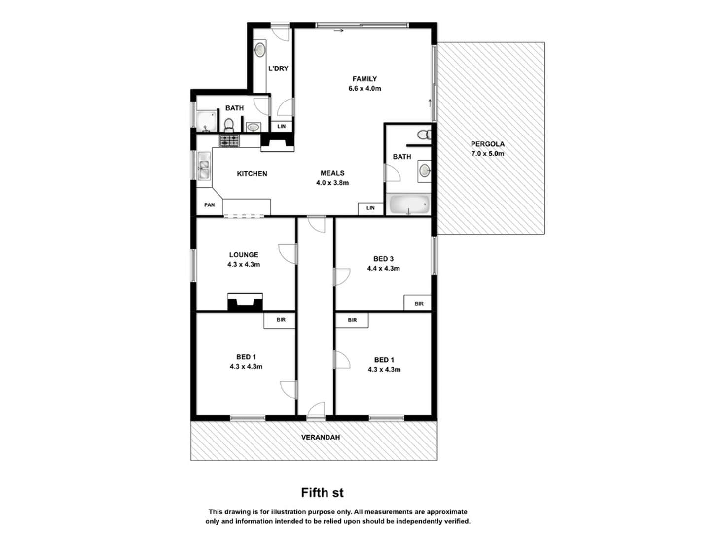 Floorplan of Homely house listing, 9 Fifth Street, Millicent SA 5280