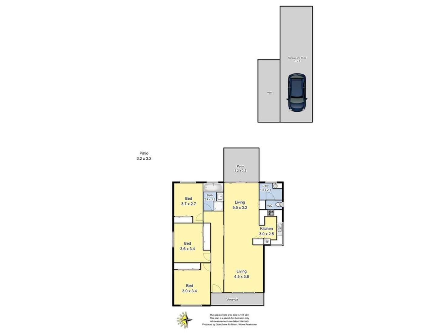 Floorplan of Homely house listing, 72 Faithfull Street, Benalla VIC 3672