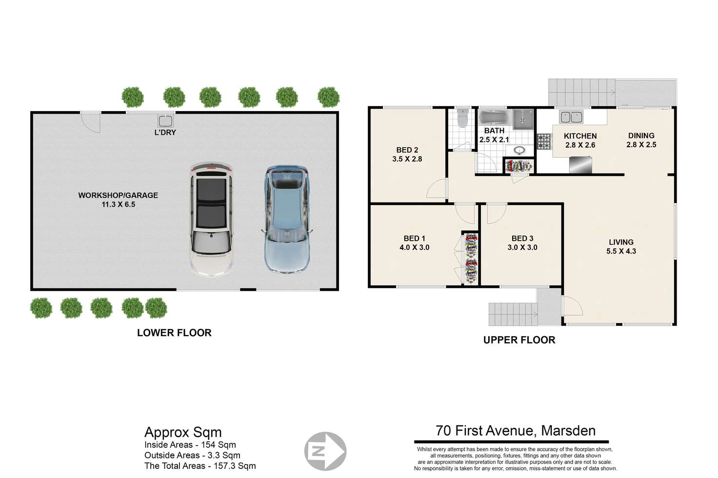 Floorplan of Homely house listing, 70 First Avenue, Marsden QLD 4132