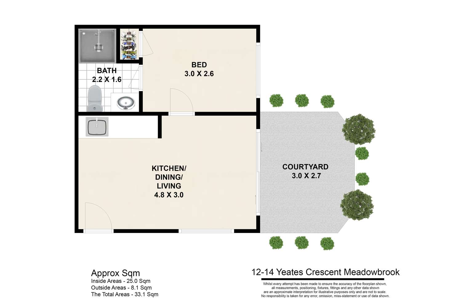 Floorplan of Homely house listing, 12-14 Yeates Crescent, Meadowbrook QLD 4131