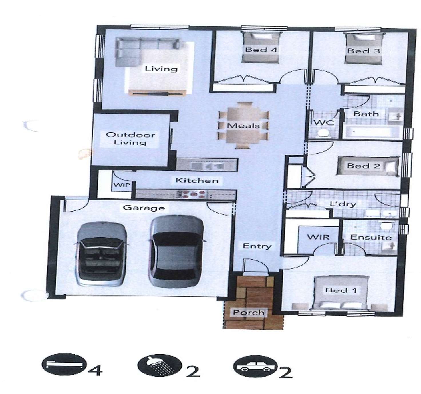 Floorplan of Homely house listing, 13 Garden Drive, Ascot VIC 3551