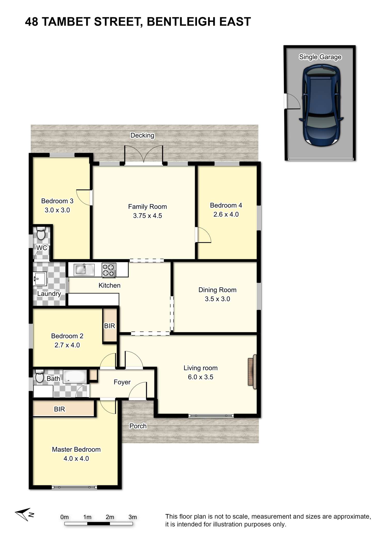 Floorplan of Homely house listing, 48 Tambet Street, Bentleigh East VIC 3165