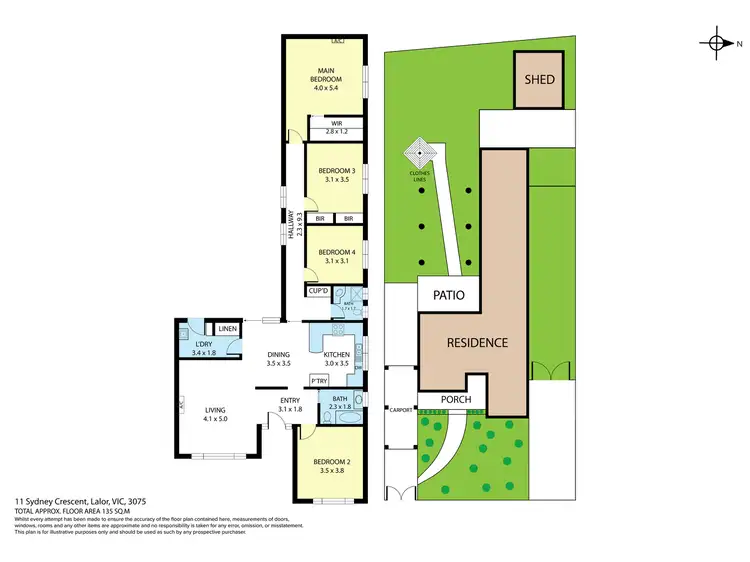Floorplan of Homely house listing, 11 Sydney Crescent, Lalor VIC 3075
