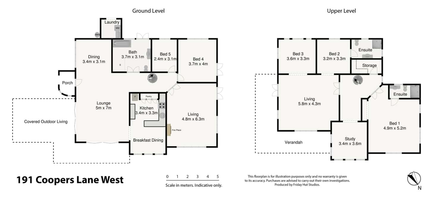 Floorplan of Homely acreageSemiRural listing, 191 Coopers Lane West, Main Arm NSW 2482