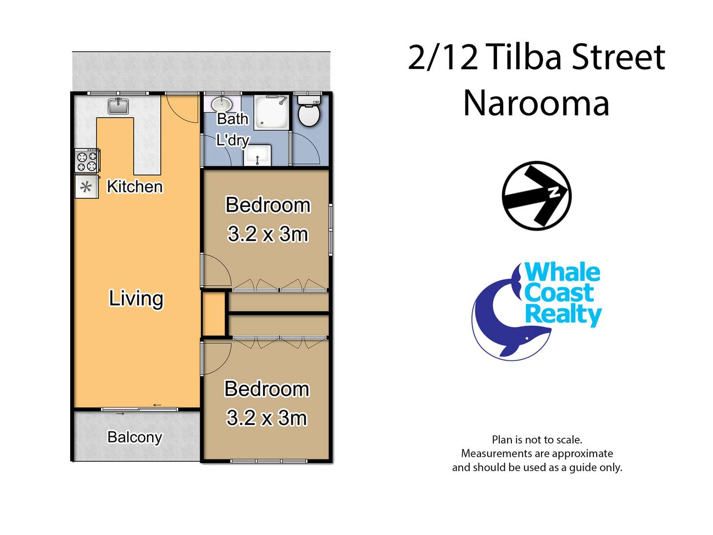 Floorplan of Homely unit listing, 2/12 Tilba Street, Narooma NSW 2546