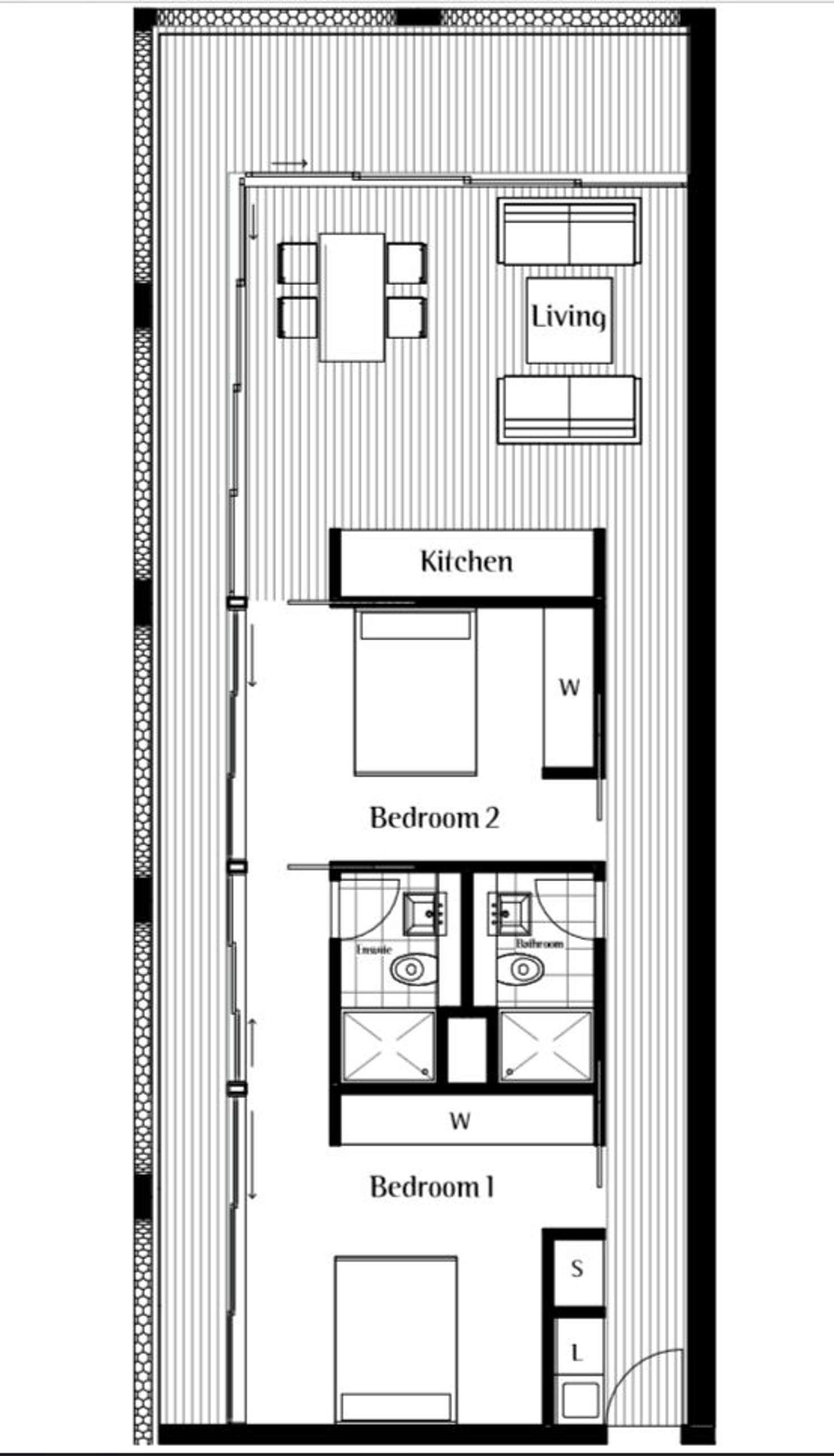 Floorplan of Homely apartment listing, 626/88 Anzac Parade, Kensington NSW 2033