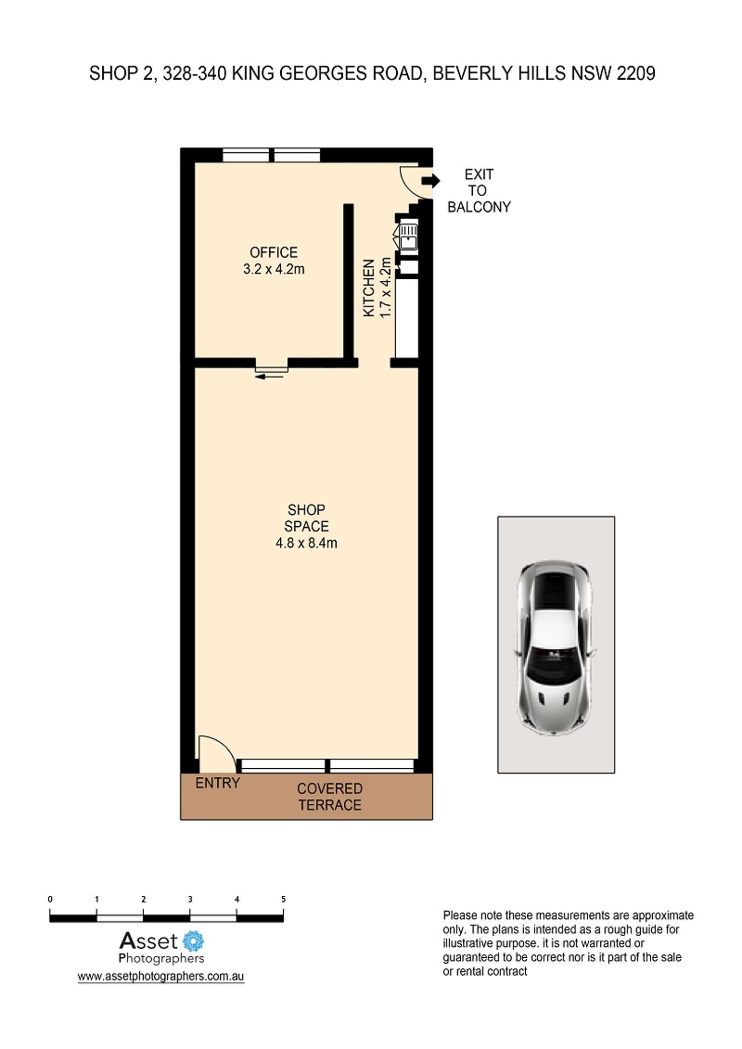 Floorplan of Homely unit listing, 2/328-340 King Georges Road, Beverly Hills NSW 2209