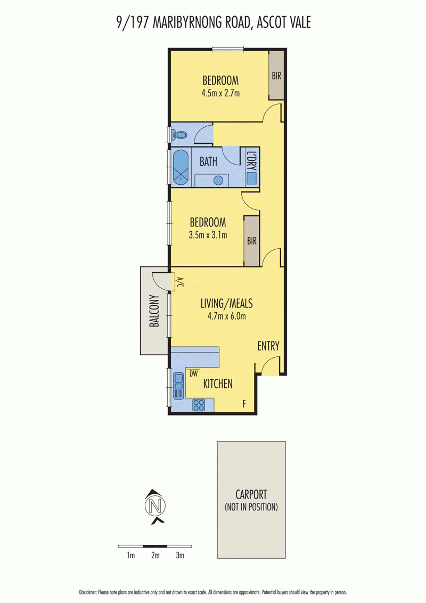 Floorplan of Homely apartment listing, 9/197 Maribyrnong Road, Ascot Vale VIC 3032