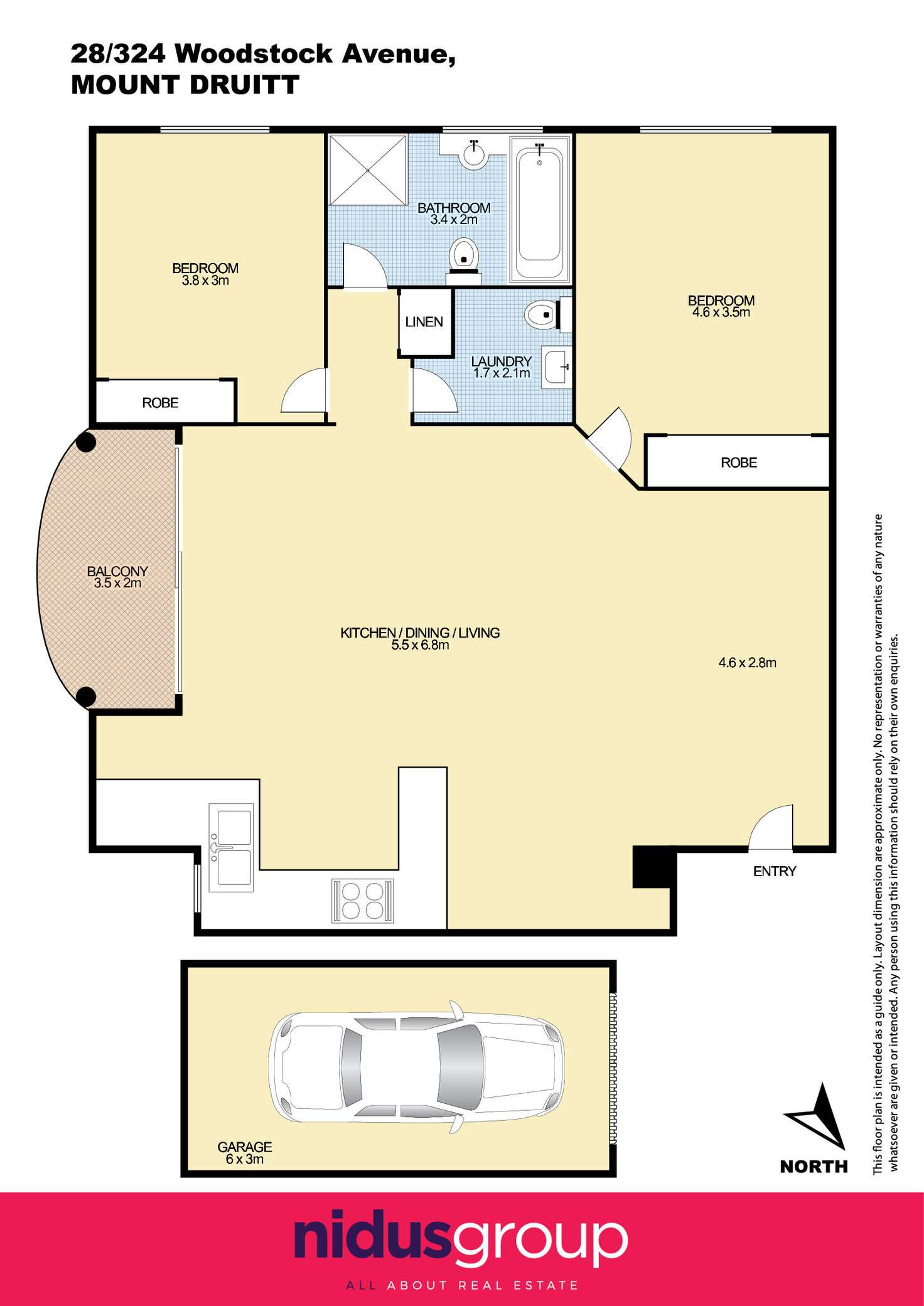 Floorplan of Homely unit listing, 28/320-324 Woodstock Avenue, Mount Druitt NSW 2770