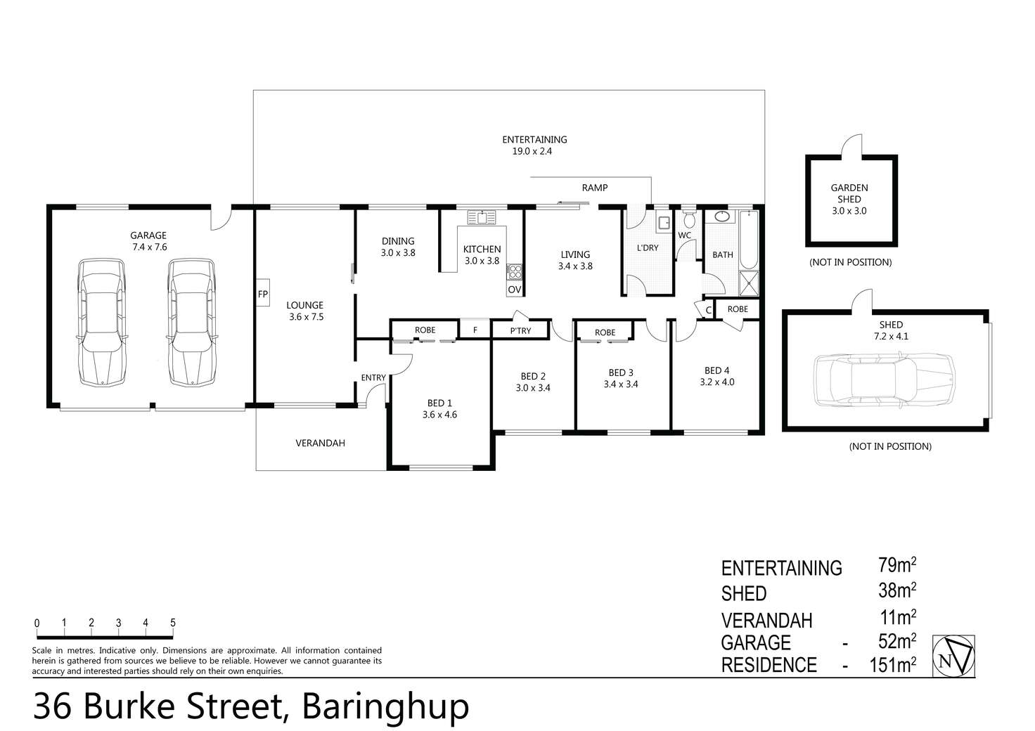 Floorplan of Homely house listing, 36 Burke Street, Baringhup VIC 3463