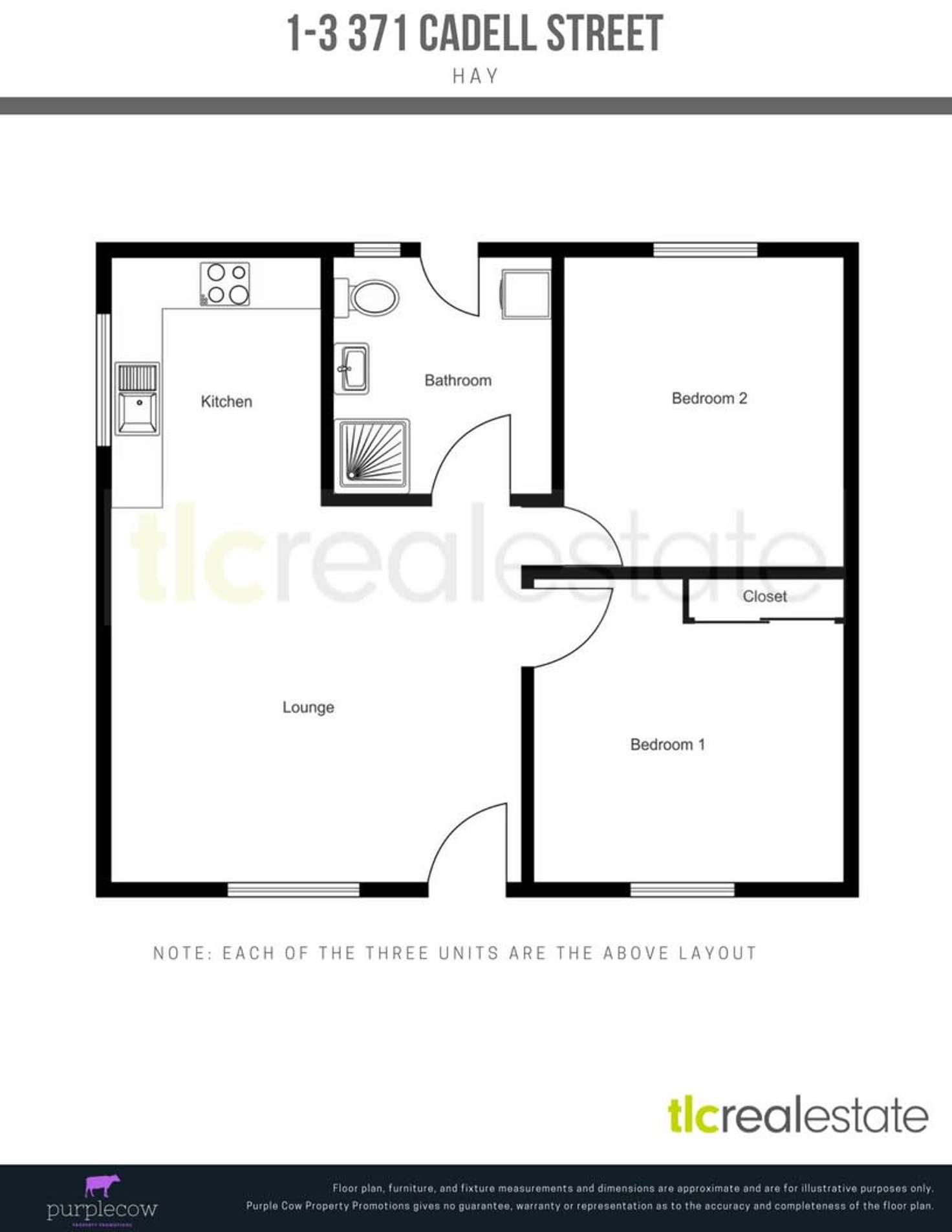 Floorplan of Homely blockOfUnits listing, 371 Cadell Street, Hay NSW 2711