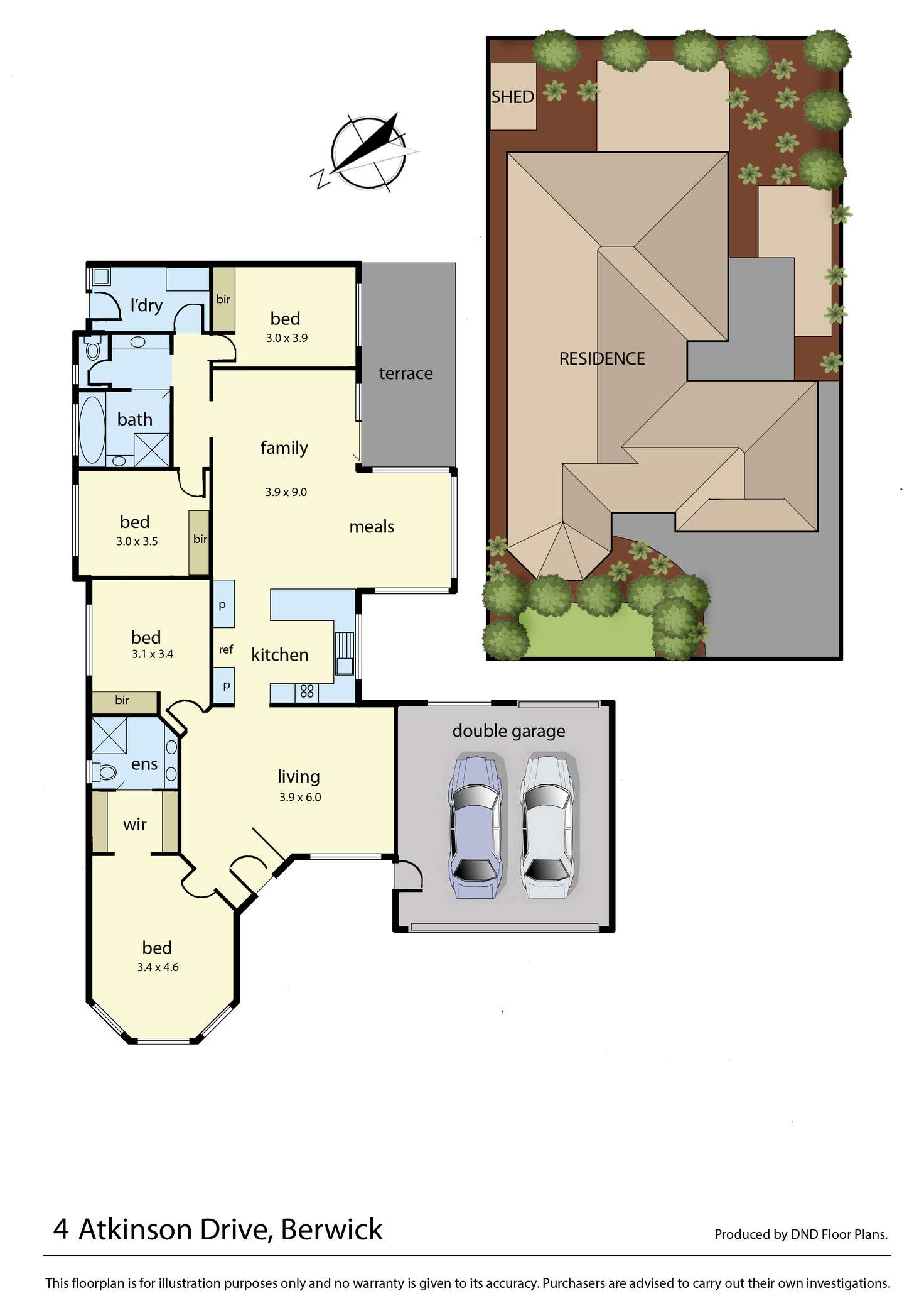 Floorplan of Homely house listing, 4 Atkinson Drive, Berwick VIC 3806