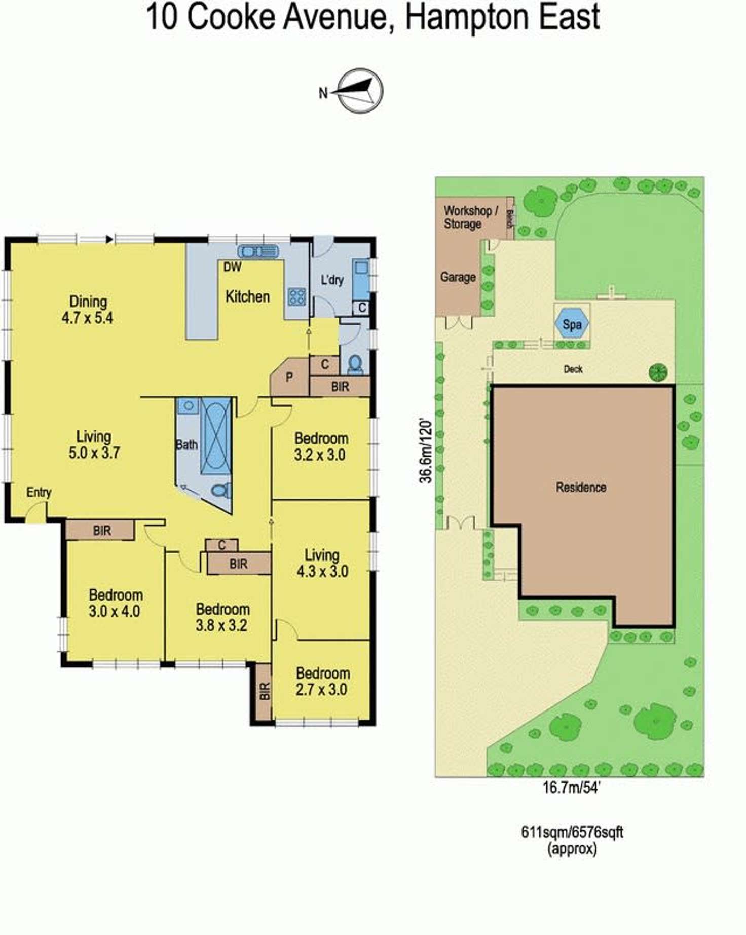 Floorplan of Homely house listing, 10 Cooke Avenue, Hampton East VIC 3188