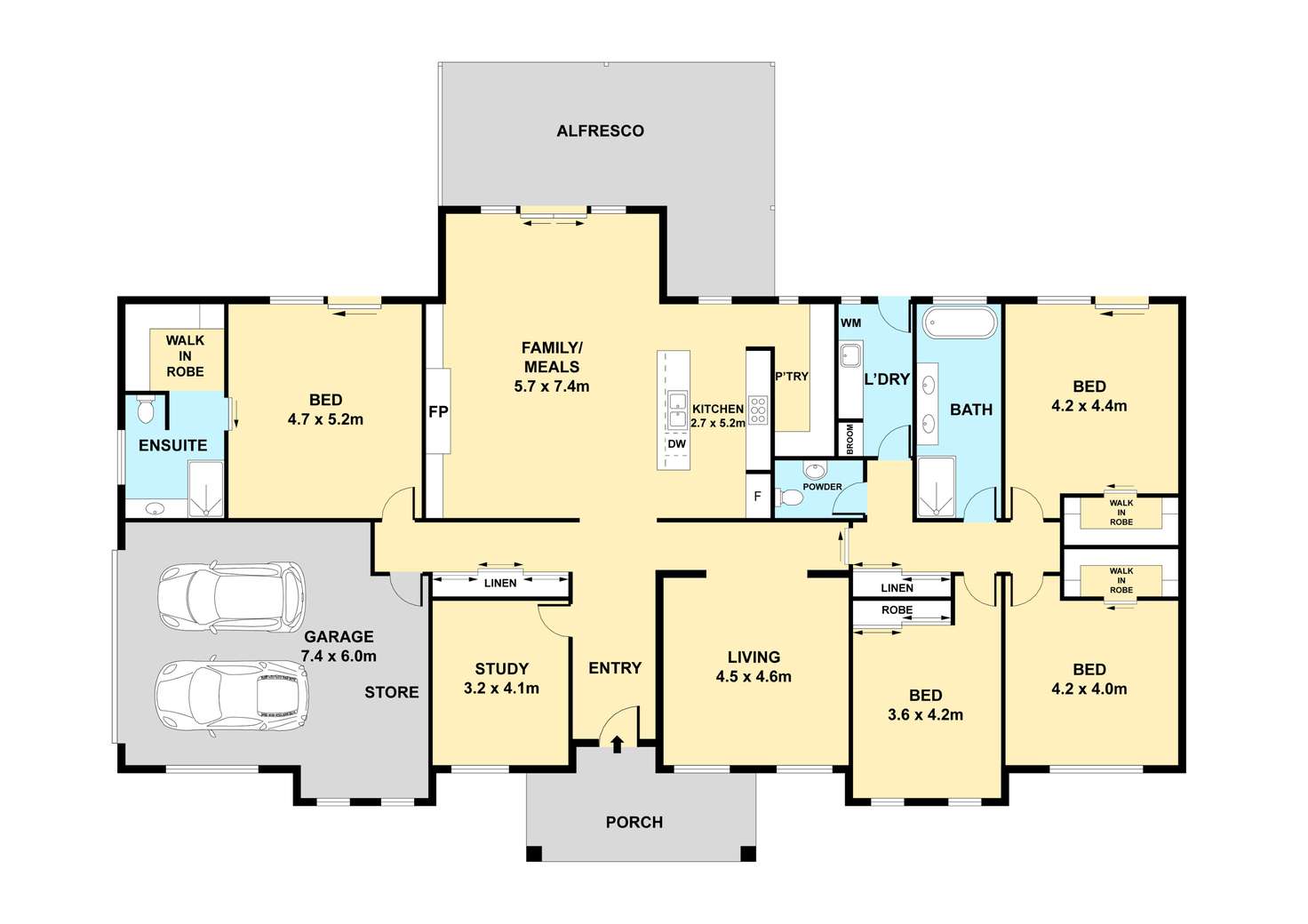 Floorplan of Homely acreageSemiRural listing, 52 Bilyana Road, Batesford VIC 3213