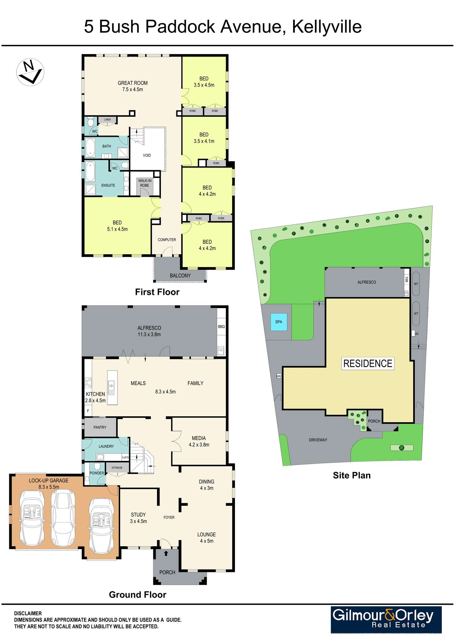 Floorplan of Homely house listing, 5 Bush Paddock Avenue, Kellyville NSW 2155