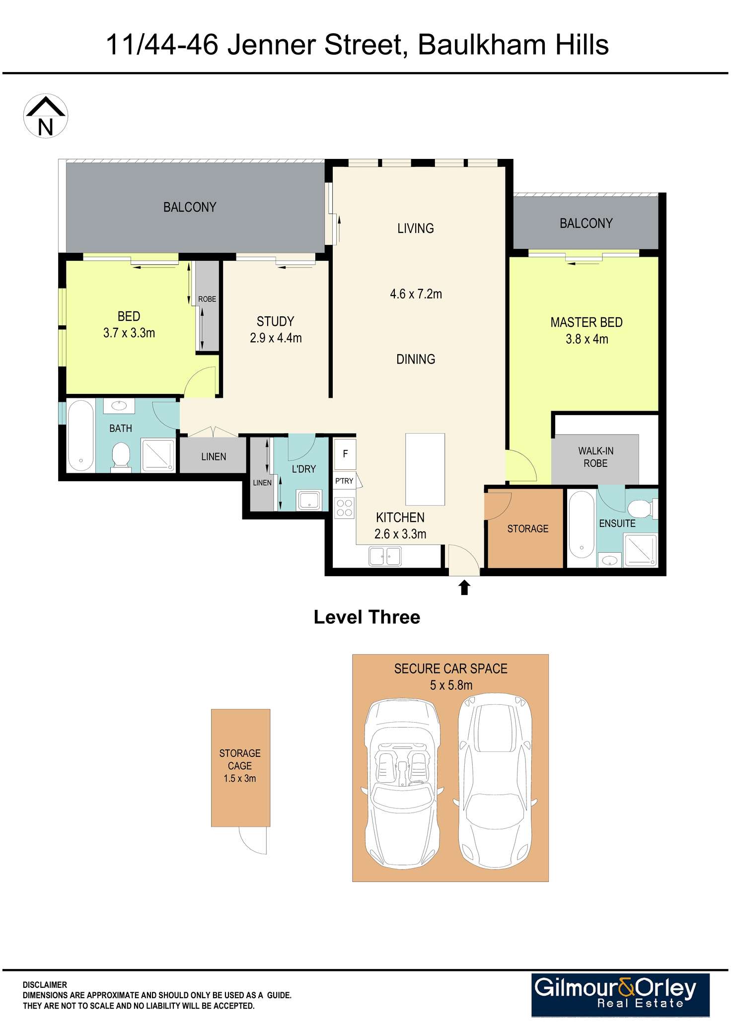 Floorplan of Homely apartment listing, 11/44-46 Jenner Street, Baulkham Hills NSW 2153