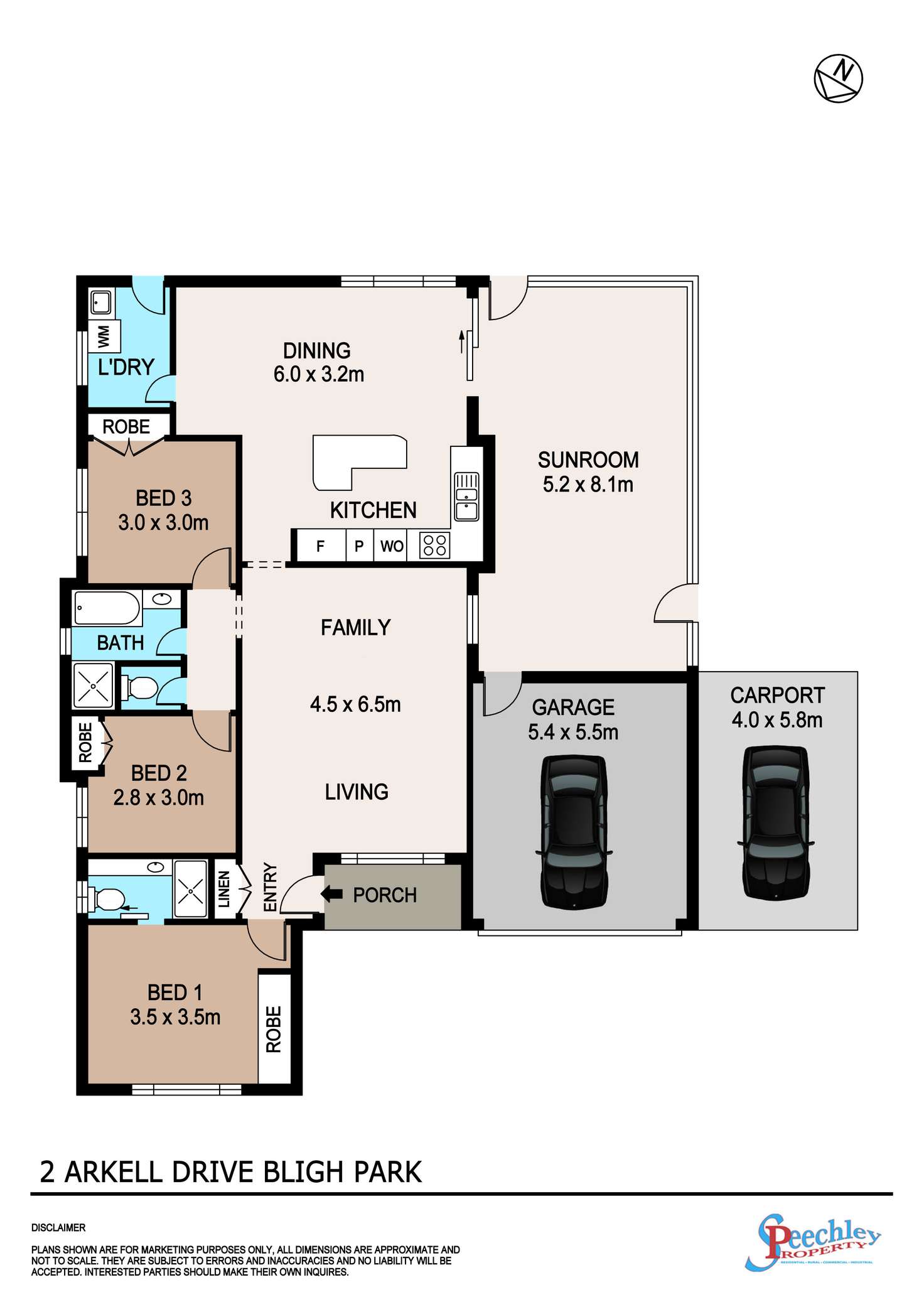 Floorplan of Homely house listing, 2 Arkell Drive, Bligh Park NSW 2756