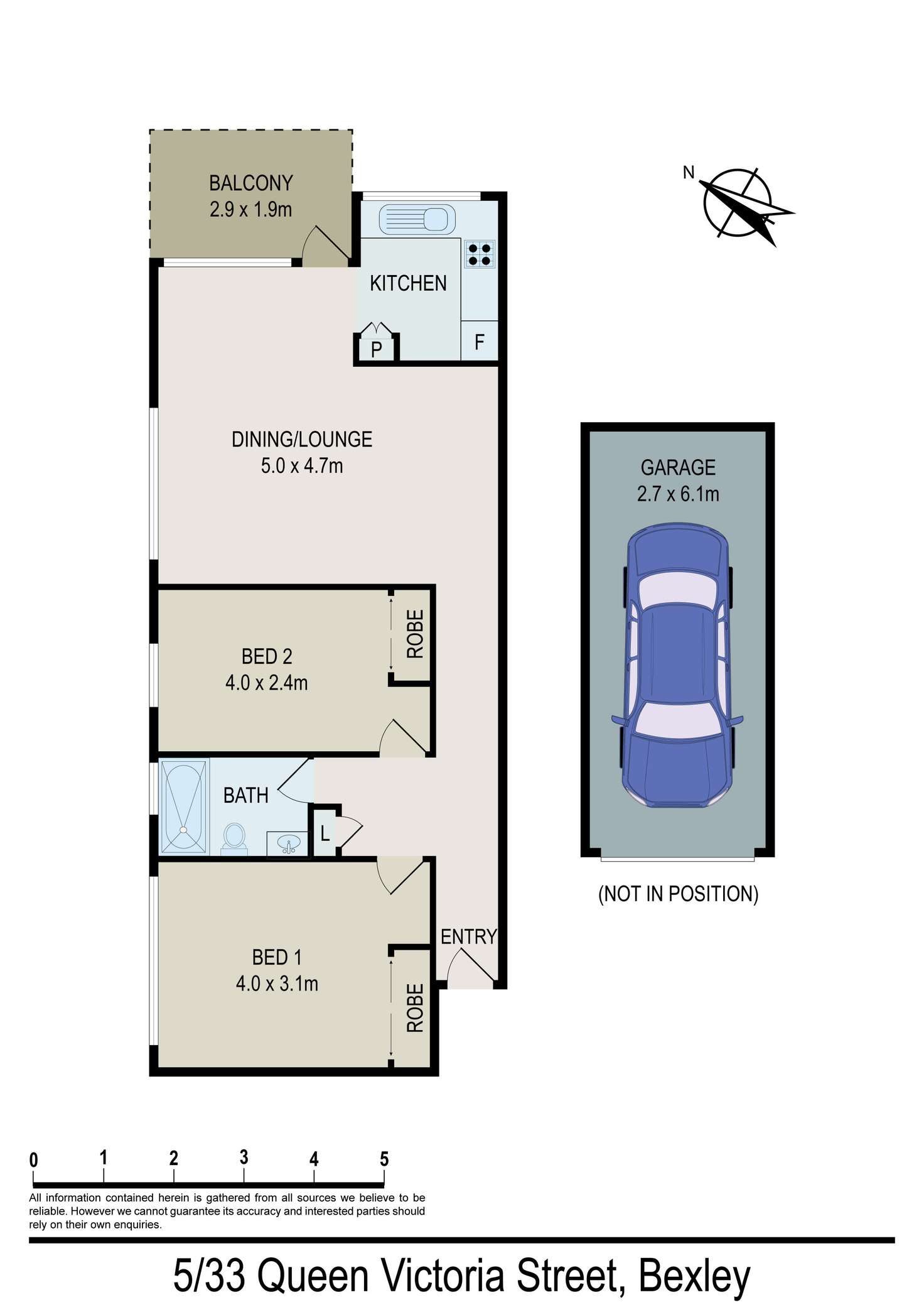 Floorplan of Homely unit listing, 5/33 Queen Victoria Street, Bexley NSW 2207