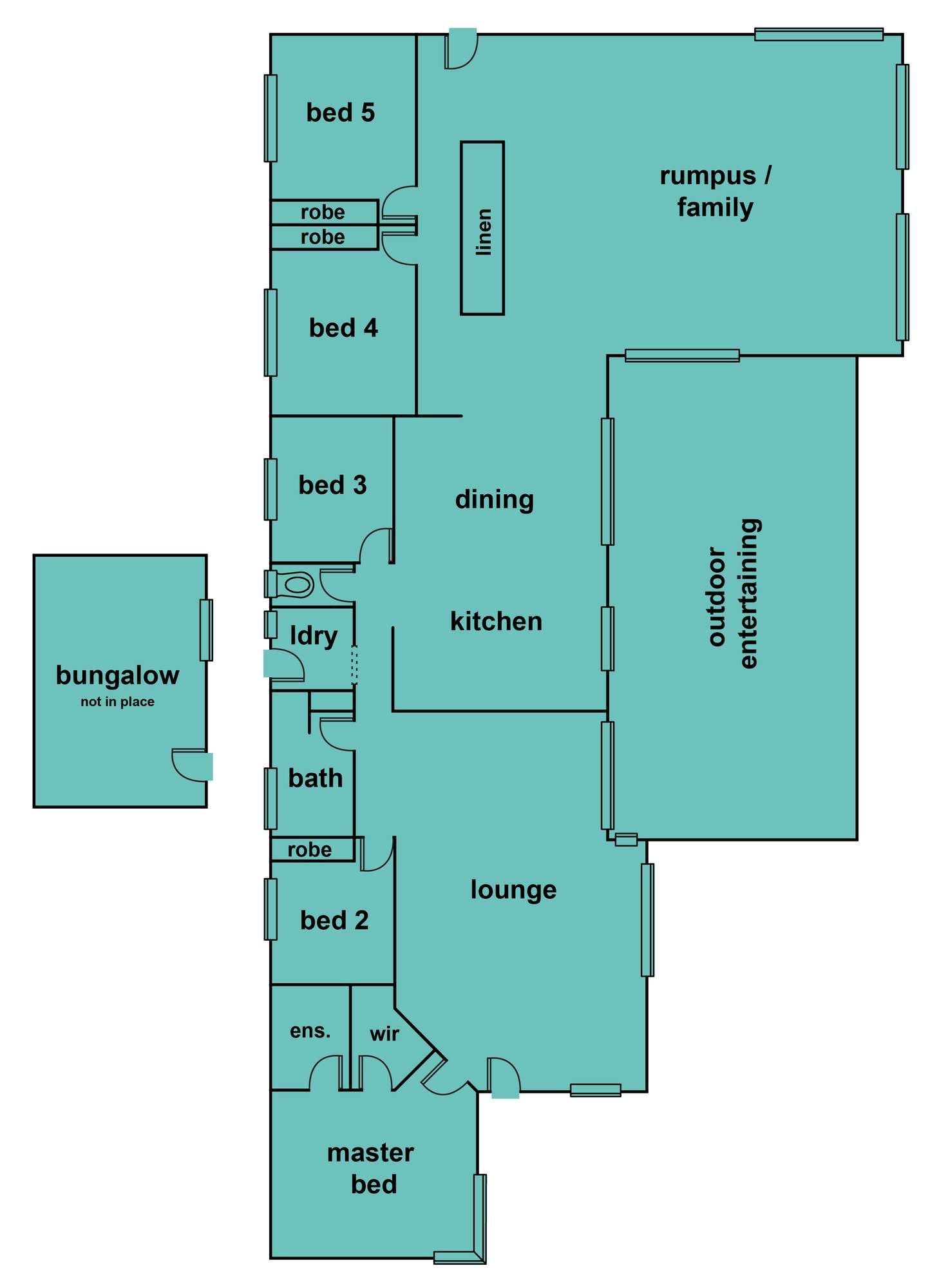 Floorplan of Homely lifestyle listing, 136 Berringa Road, Berringa VIC 3351