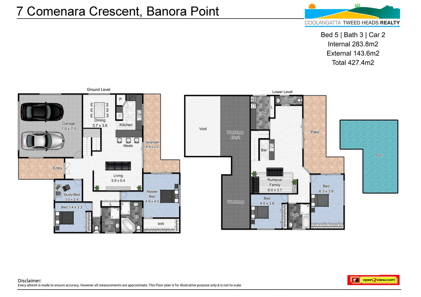 Floorplan of Homely house listing, 7 Comenara Crescent, Banora Point NSW 2486