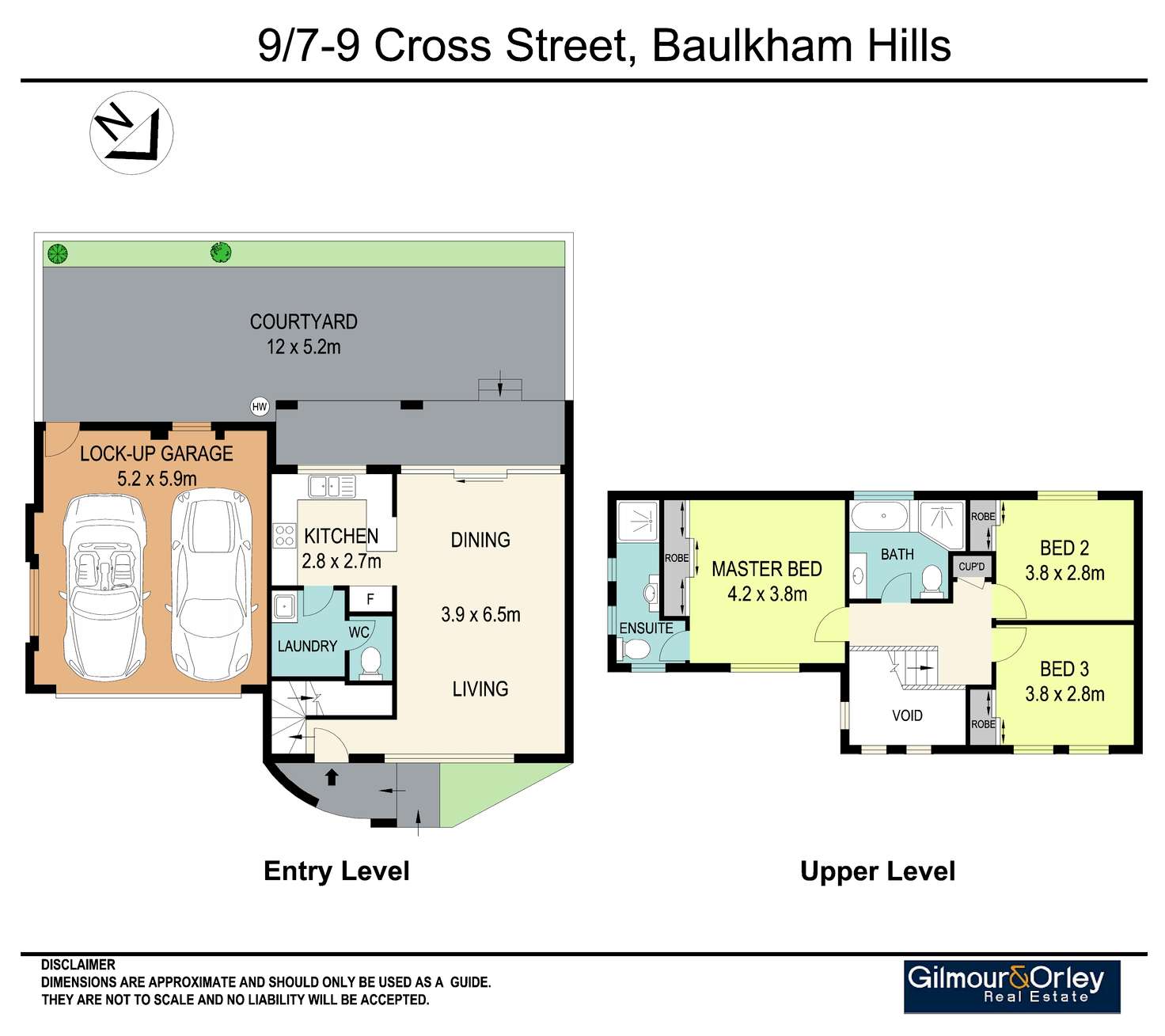 Floorplan of Homely townhouse listing, 9/7-9 Cross Street, Baulkham Hills NSW 2153