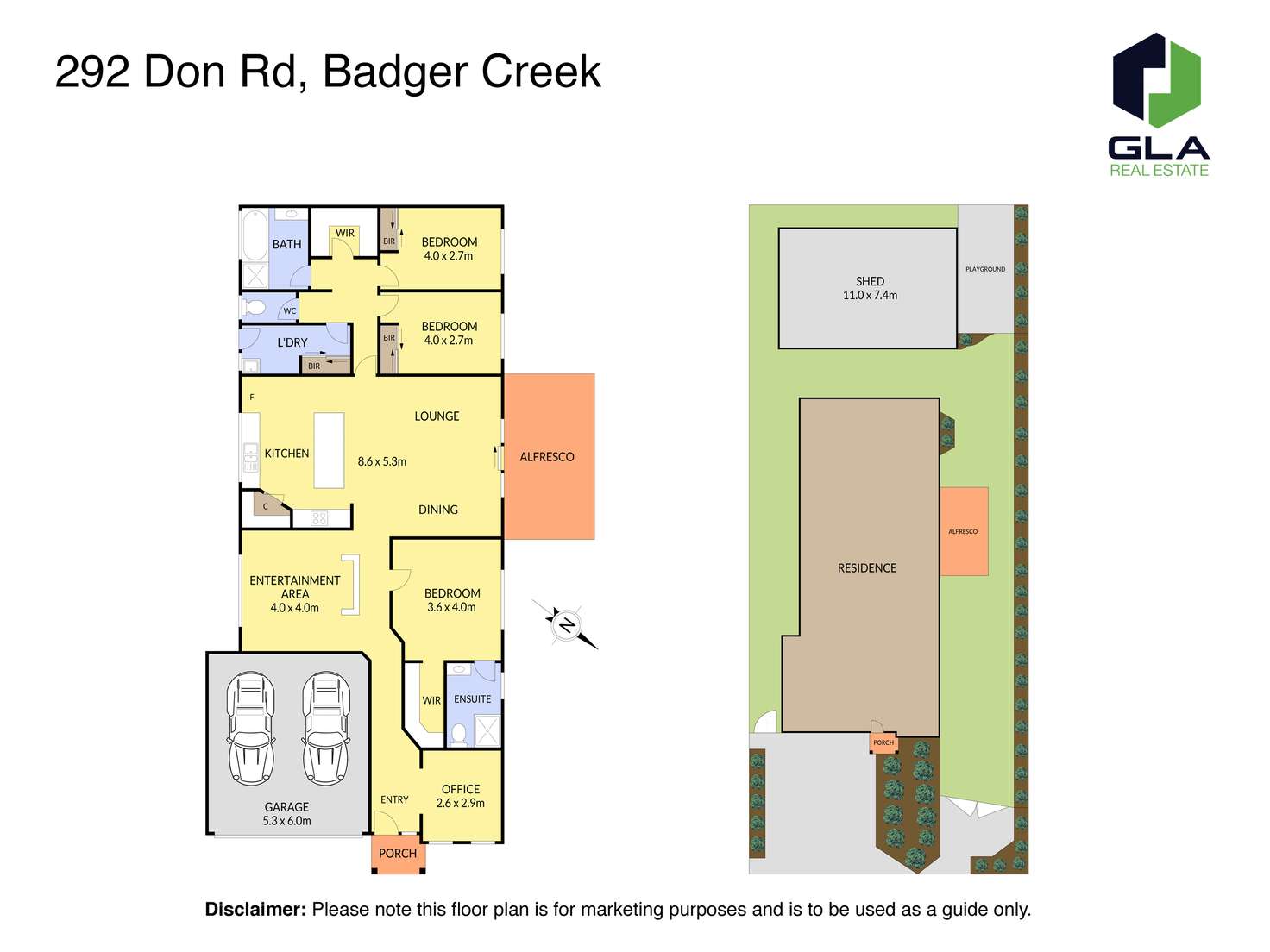 Floorplan of Homely house listing, 292 Don Road, Badger Creek VIC 3777