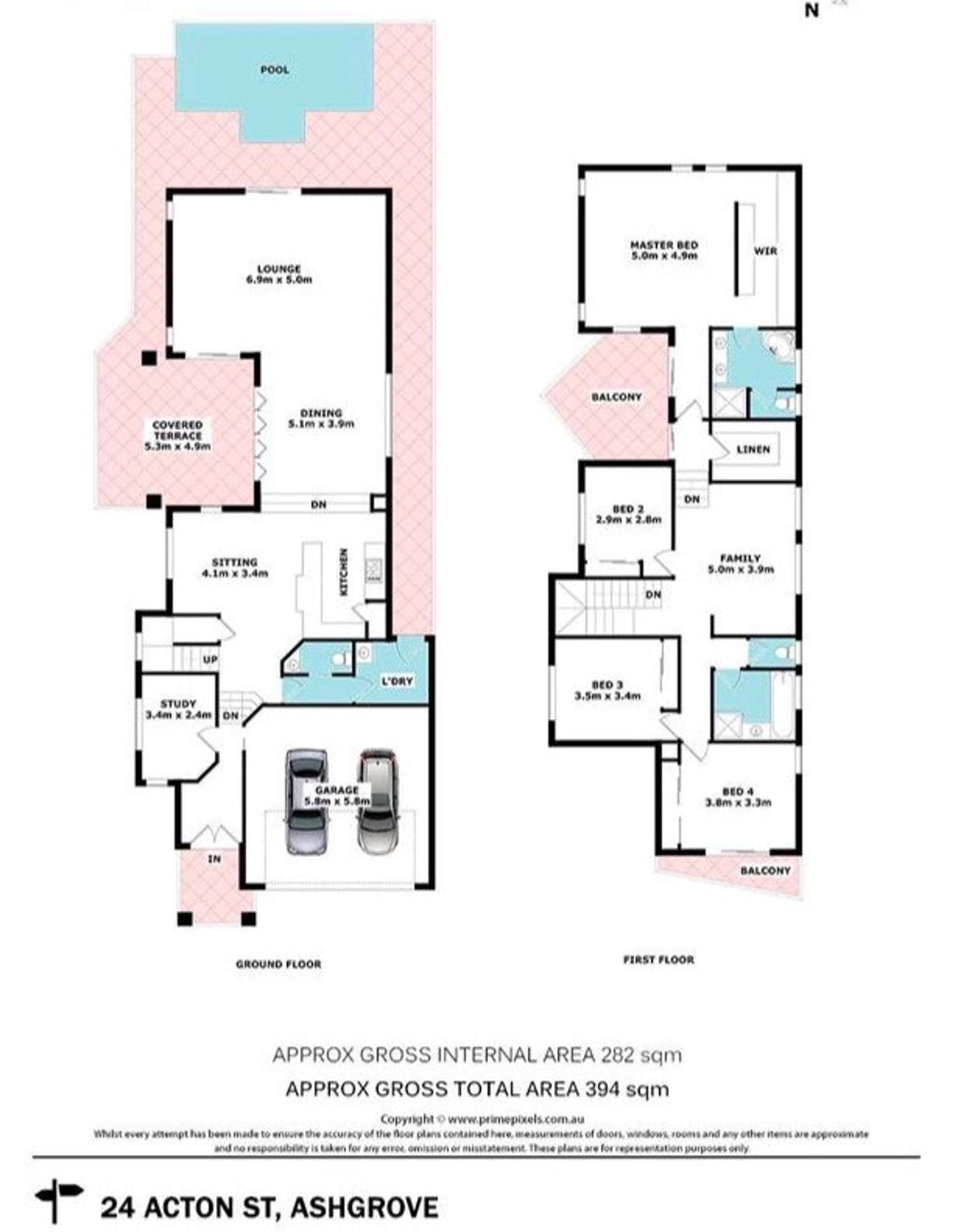 Floorplan of Homely house listing, 24 Acton Street, Ashgrove QLD 4060