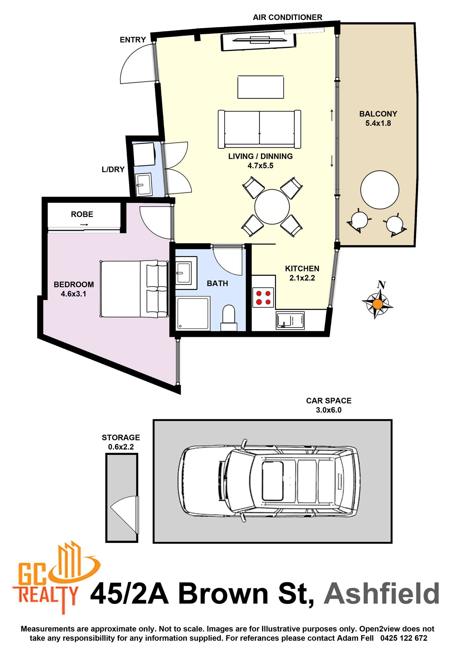 Floorplan of Homely apartment listing, 45/2A Brown Street, Ashfield NSW 2131