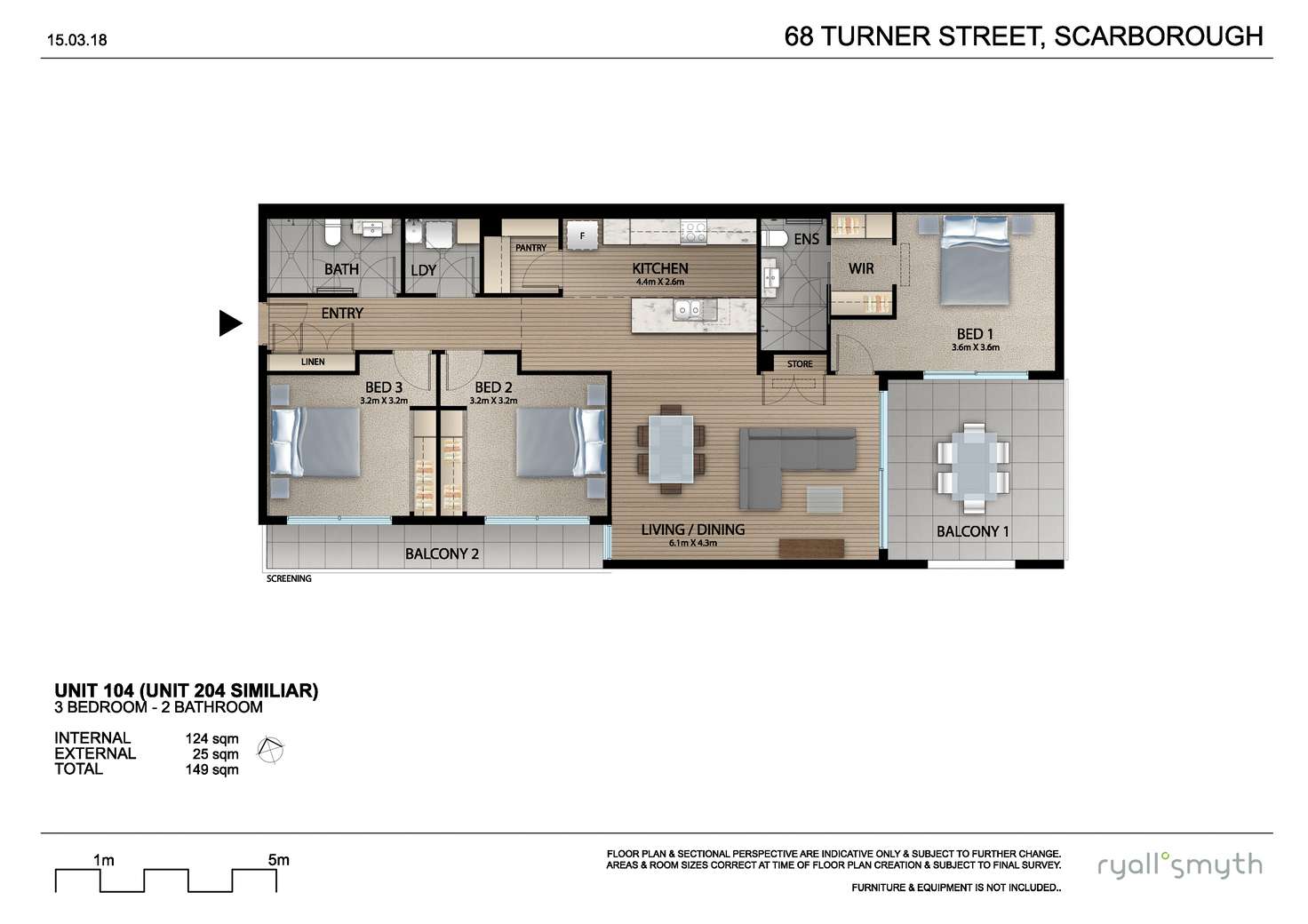 Floorplan of Homely unit listing, 4/68 Turner St, Scarborough QLD 4020