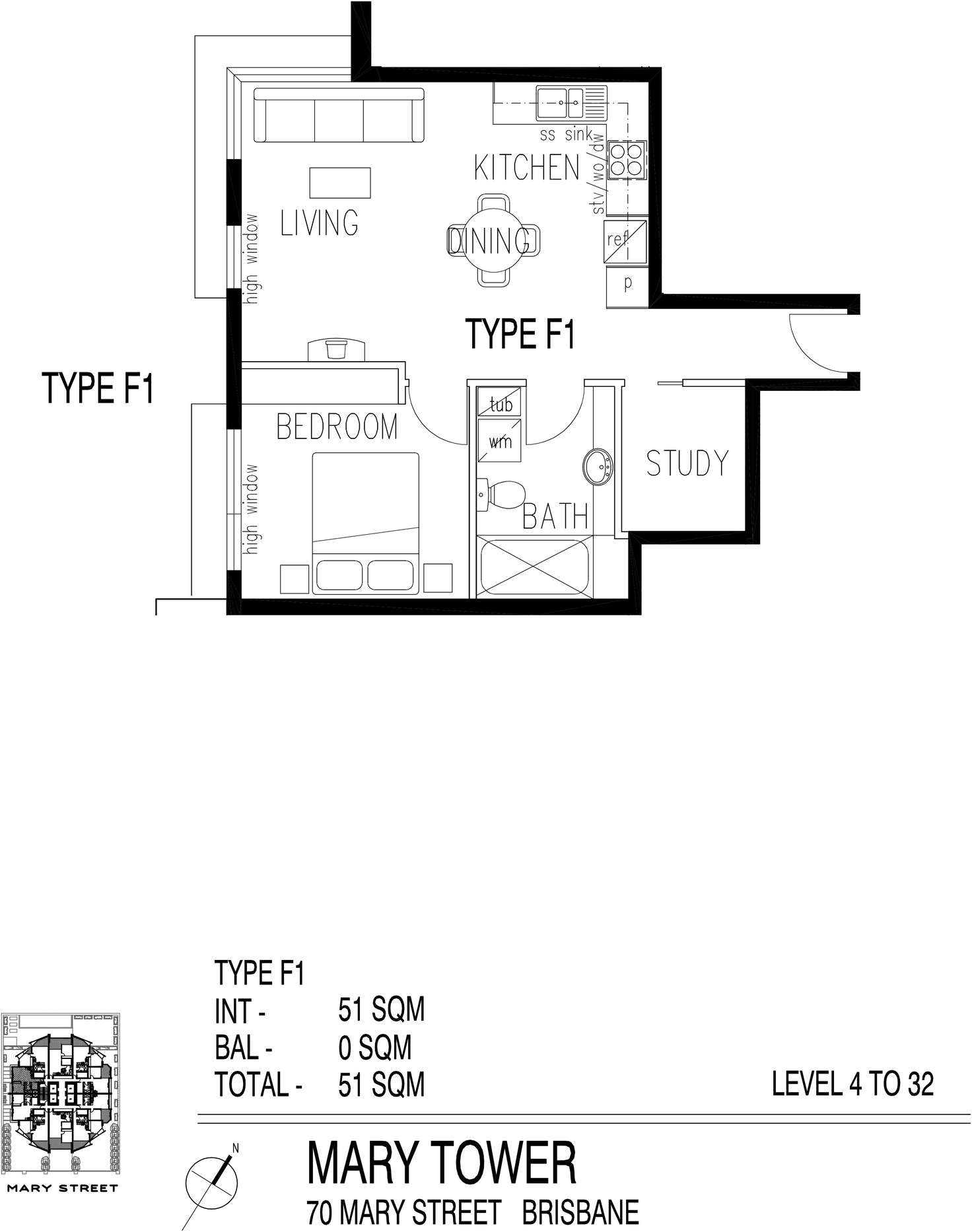 Floorplan of Homely apartment listing, 3009/70 Mary Street, Brisbane City QLD 4000