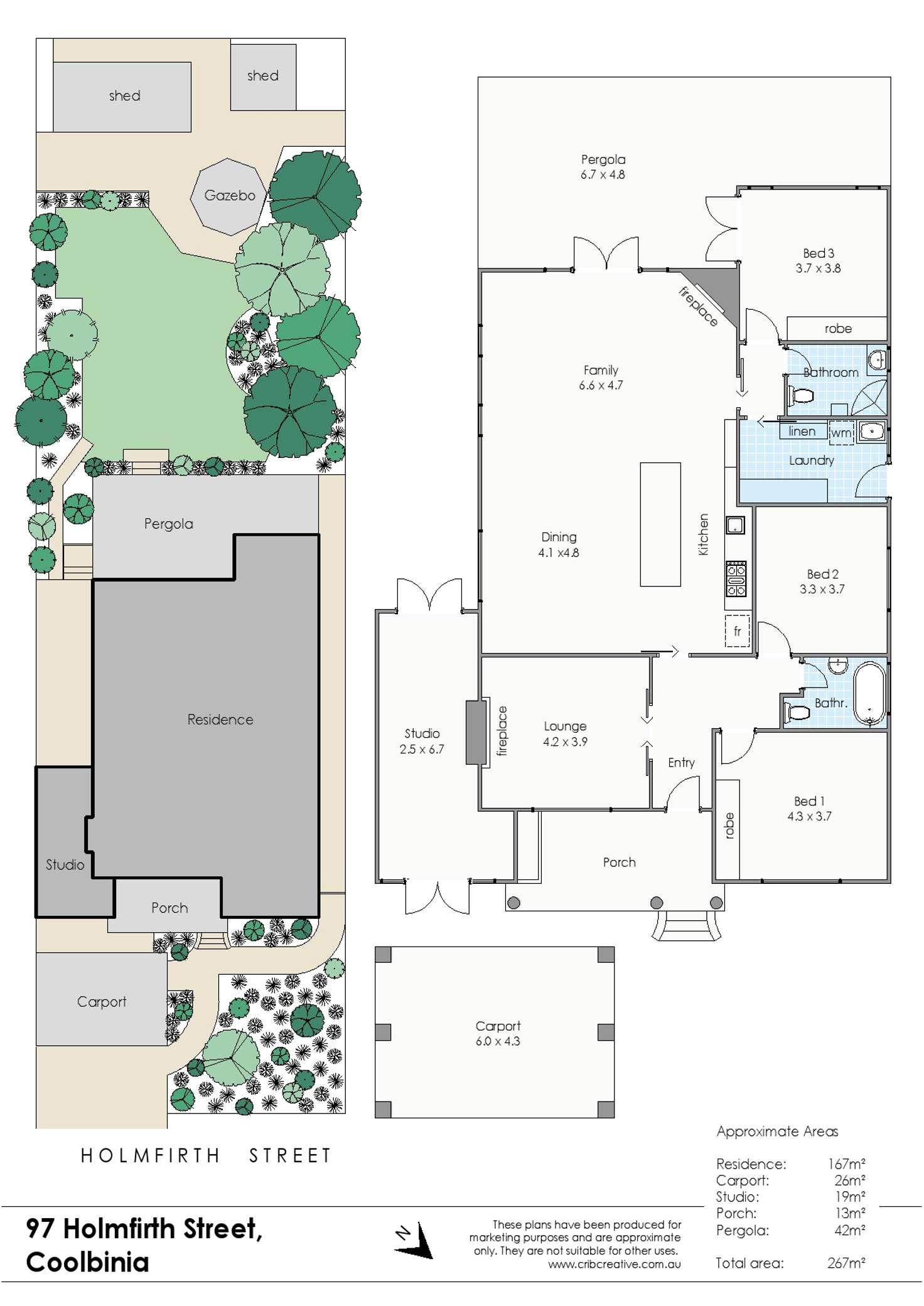 Floorplan of Homely house listing, 97 HOLMFIRTH STREET, Coolbinia WA 6050