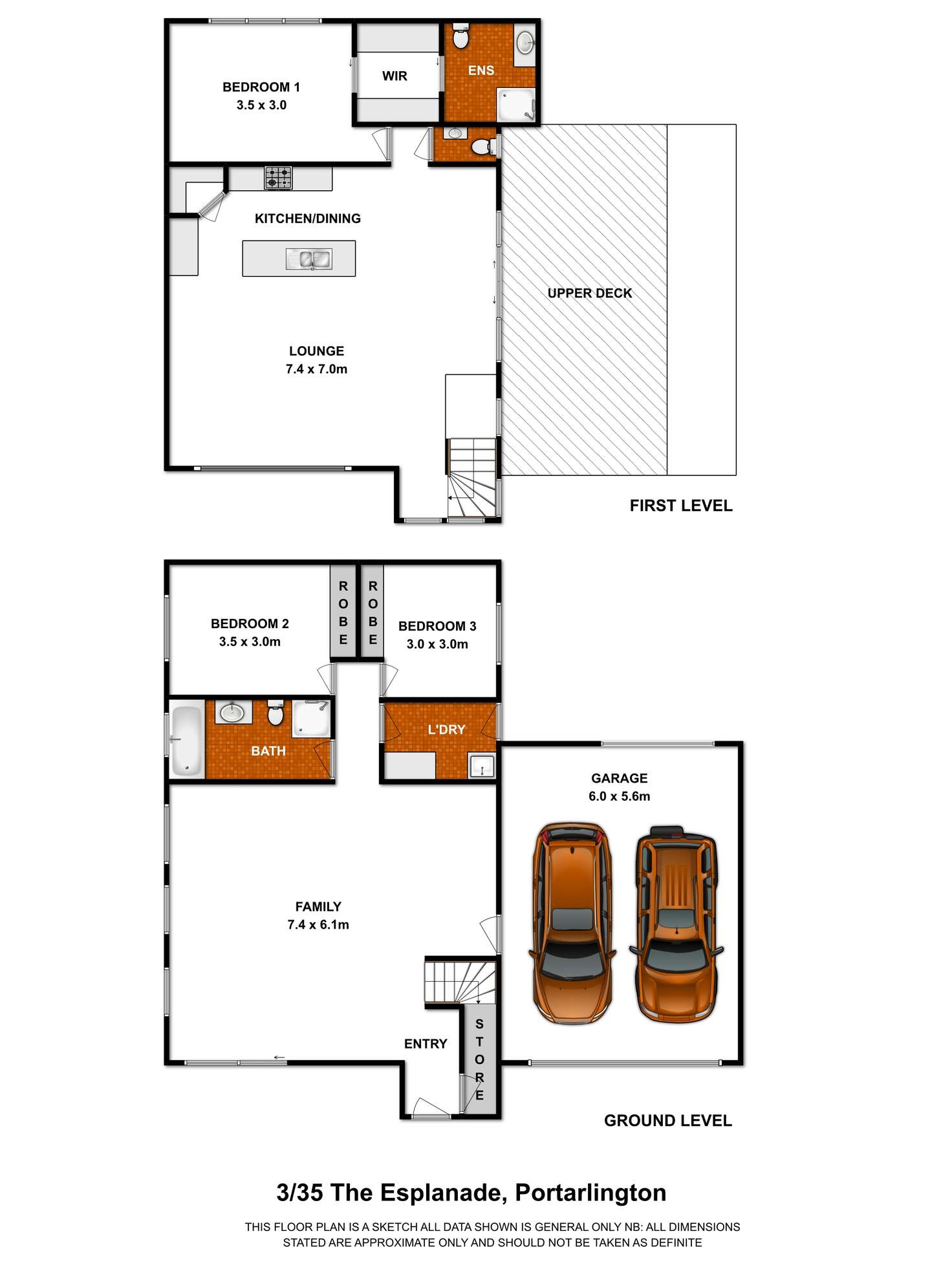 Floorplan of Homely townhouse listing, 3/35 The Esplanade, Portarlington VIC 3223