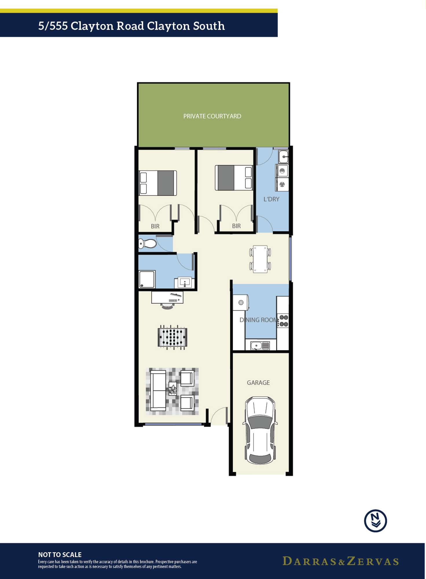 Floorplan of Homely unit listing, 5/555 Clayton Road, Clayton South VIC 3169