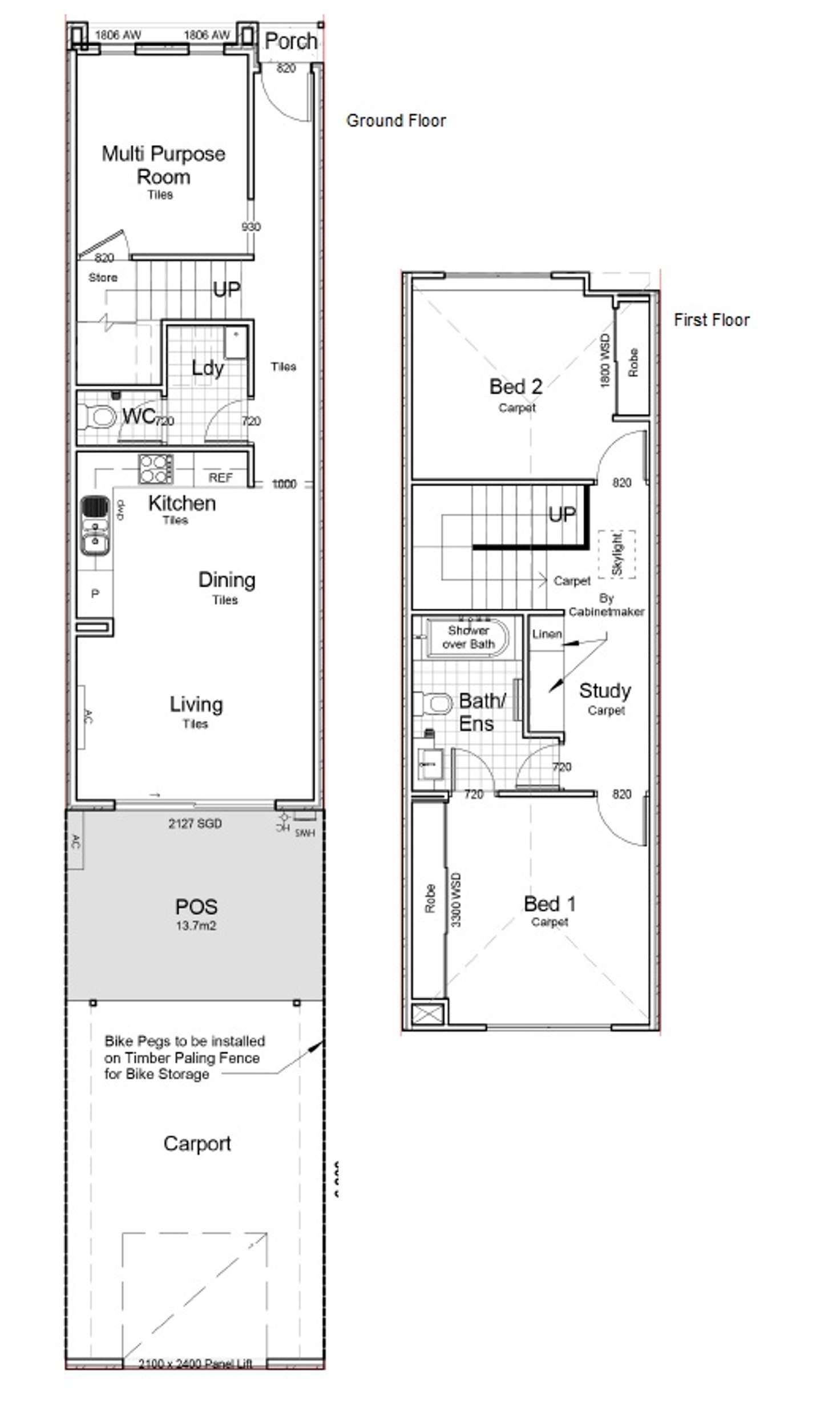 Floorplan of Homely townhouse listing, 16 ST MARTIN WAY, Pakenham VIC 3810
