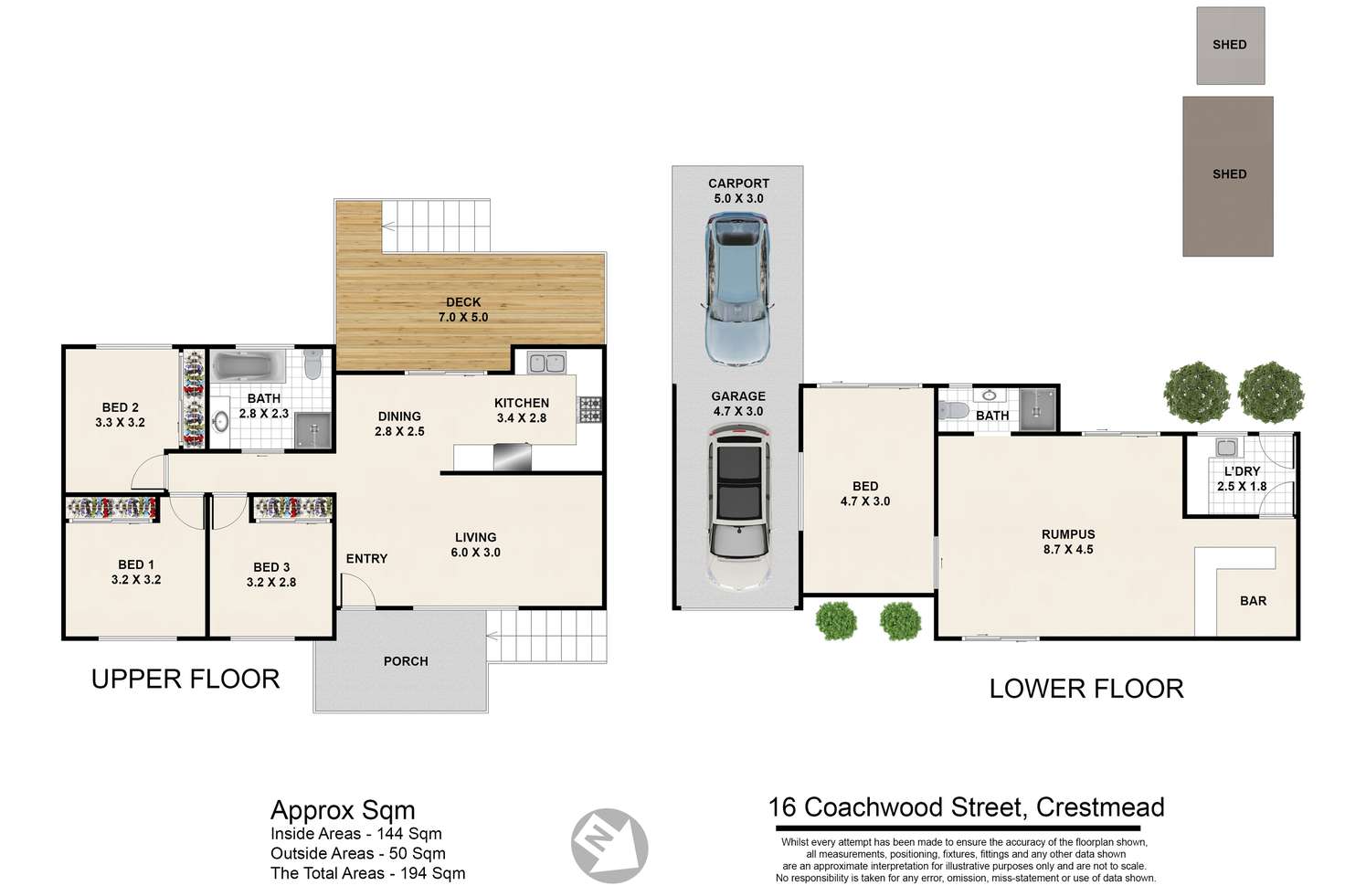 Floorplan of Homely house listing, 16 Coachwood St, Crestmead QLD 4132