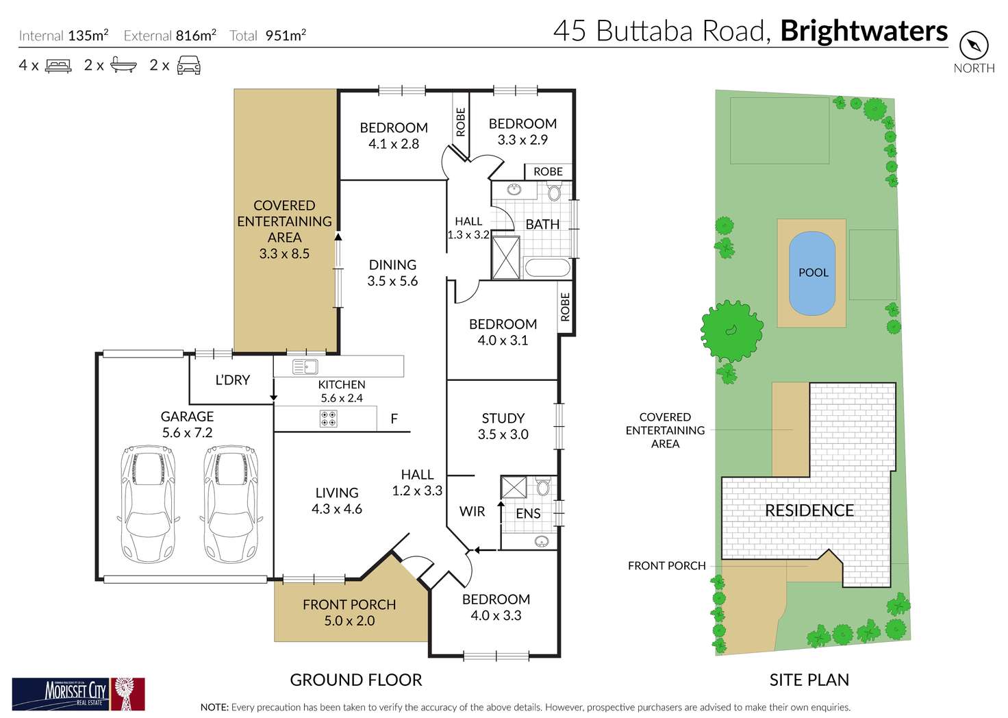 Floorplan of Homely house listing, 45 Buttaba Road, Brightwaters NSW 2264