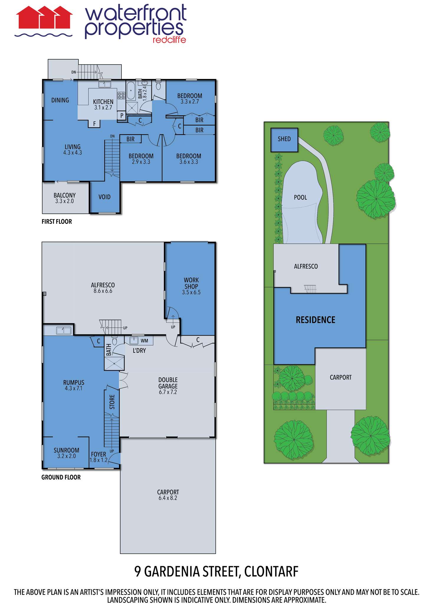 Floorplan of Homely house listing, 9 GARDENIA STREET, Clontarf QLD 4019
