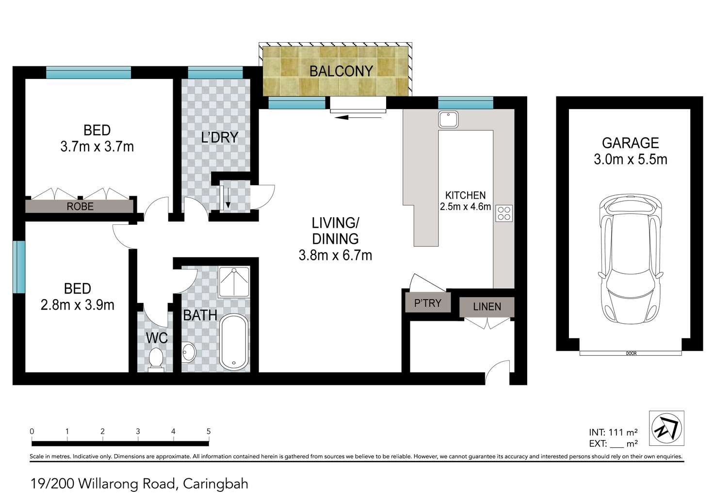 Floorplan of Homely unit listing, 19/200 WILLARONG ROAD, Caringbah NSW 2229