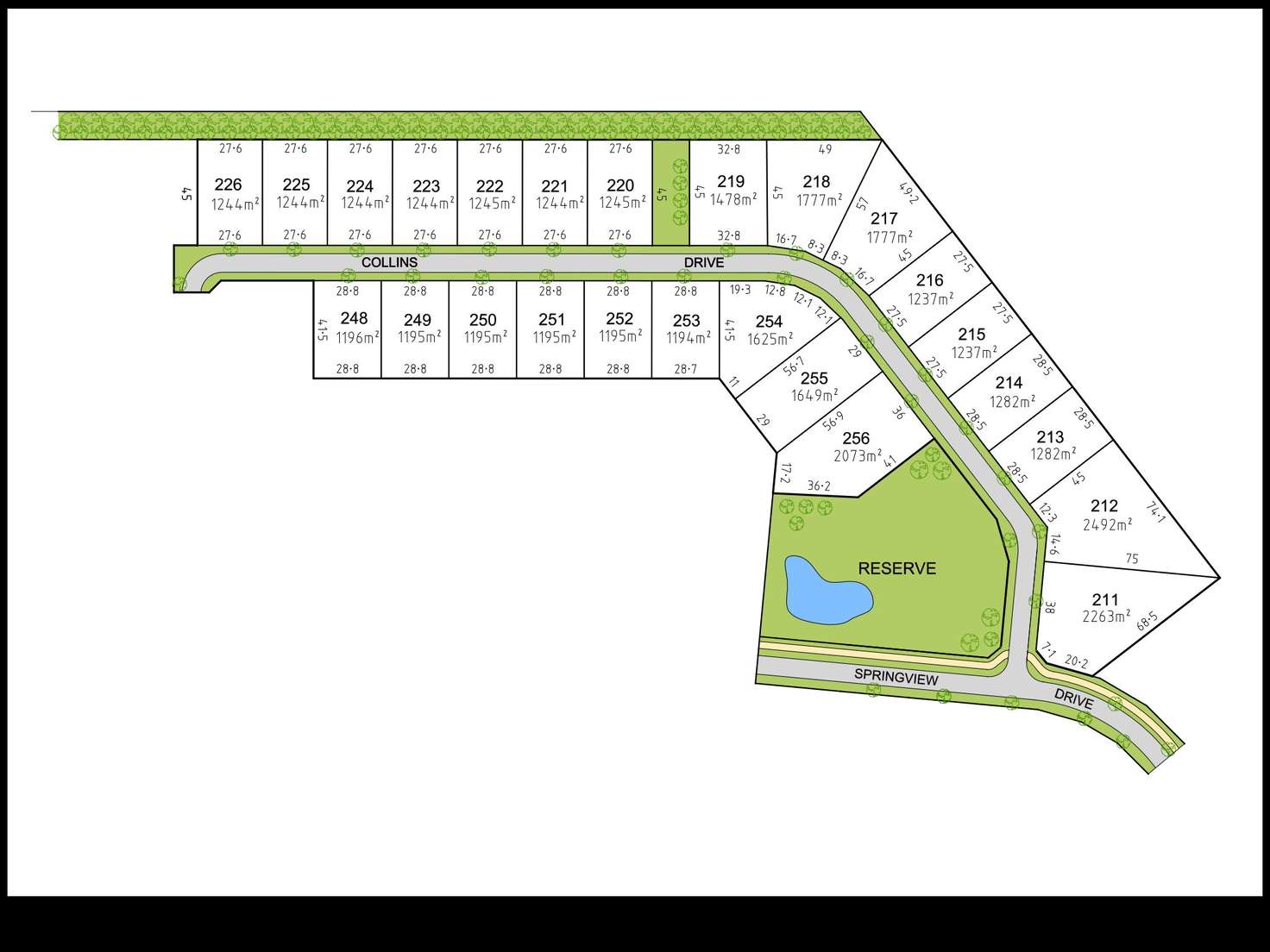 Floorplan of Homely residentialLand listing, LOT 251 Collins Drive, Suttontown SA 5291