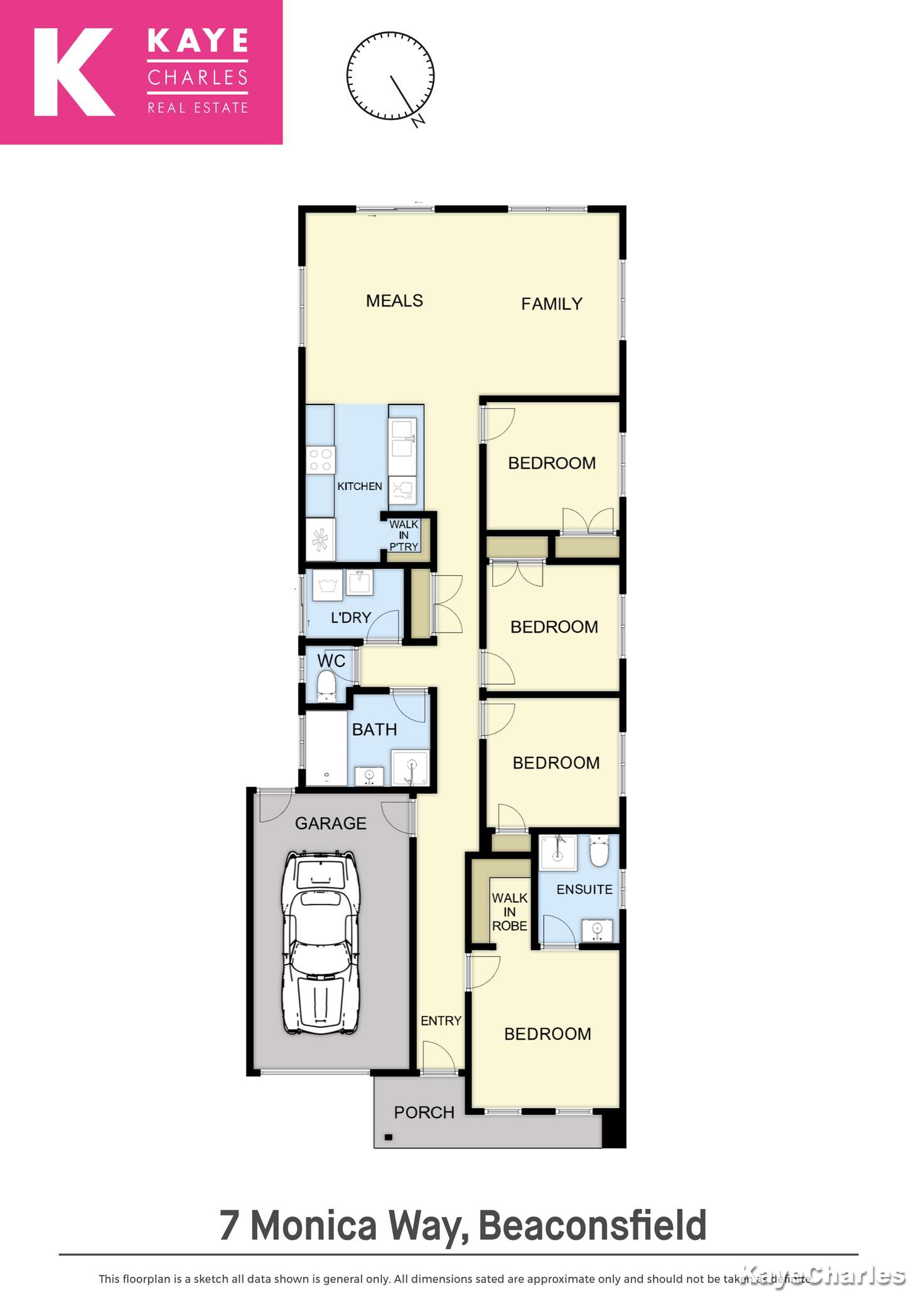Floorplan of Homely house listing, 7 Monica Way, Beaconsfield VIC 3807